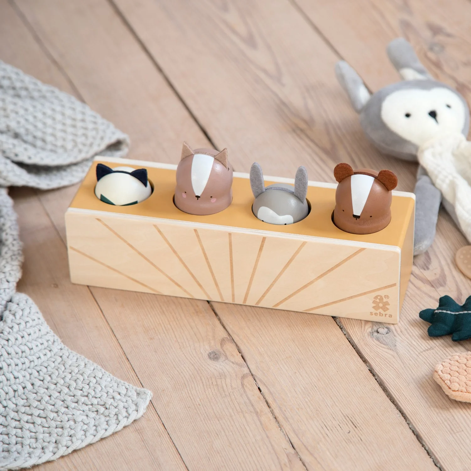 Sebra Woodland Pop Up Toy Wooden - Image 2