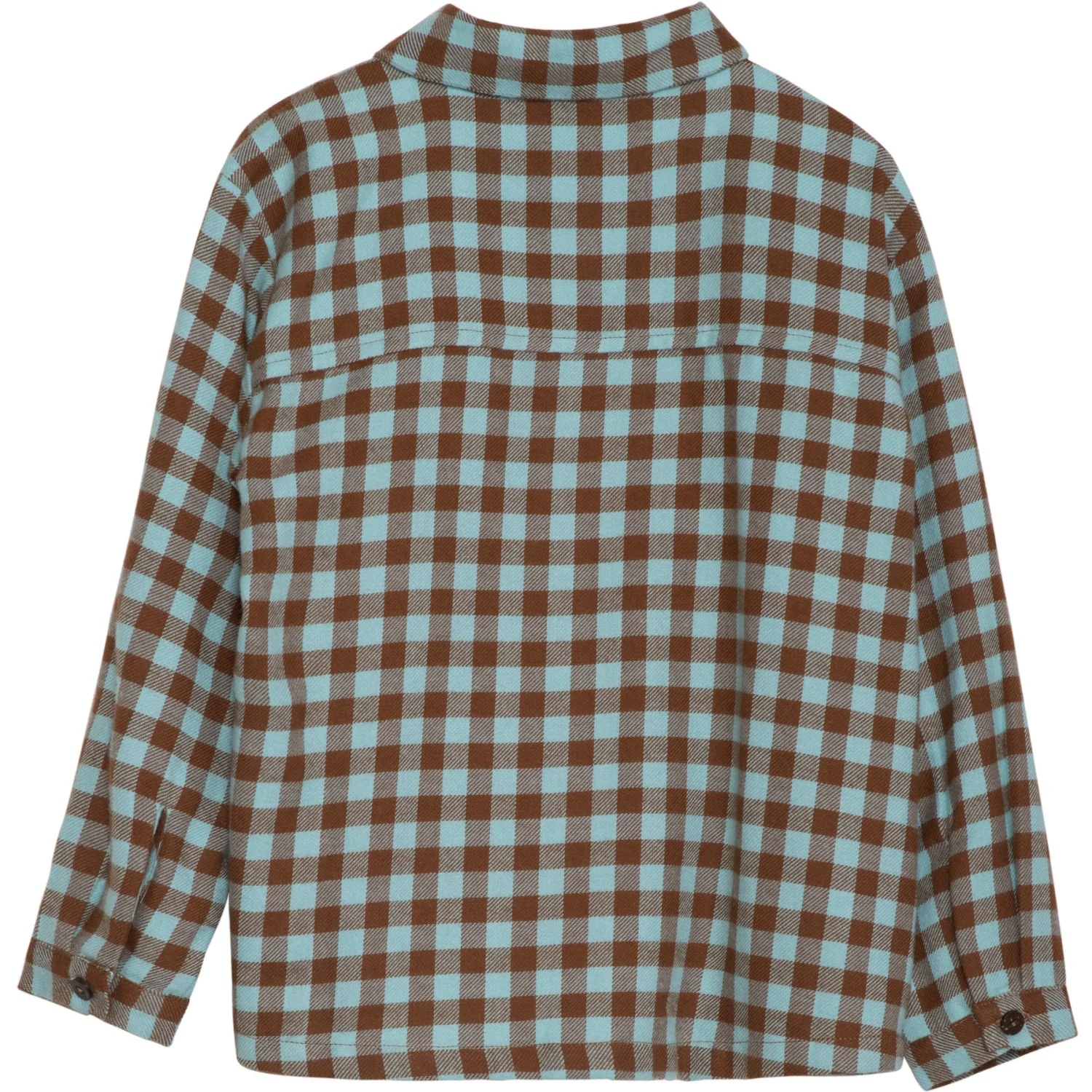 Serendipity Coffee Checks Brushed Collar Shirt - Image 4