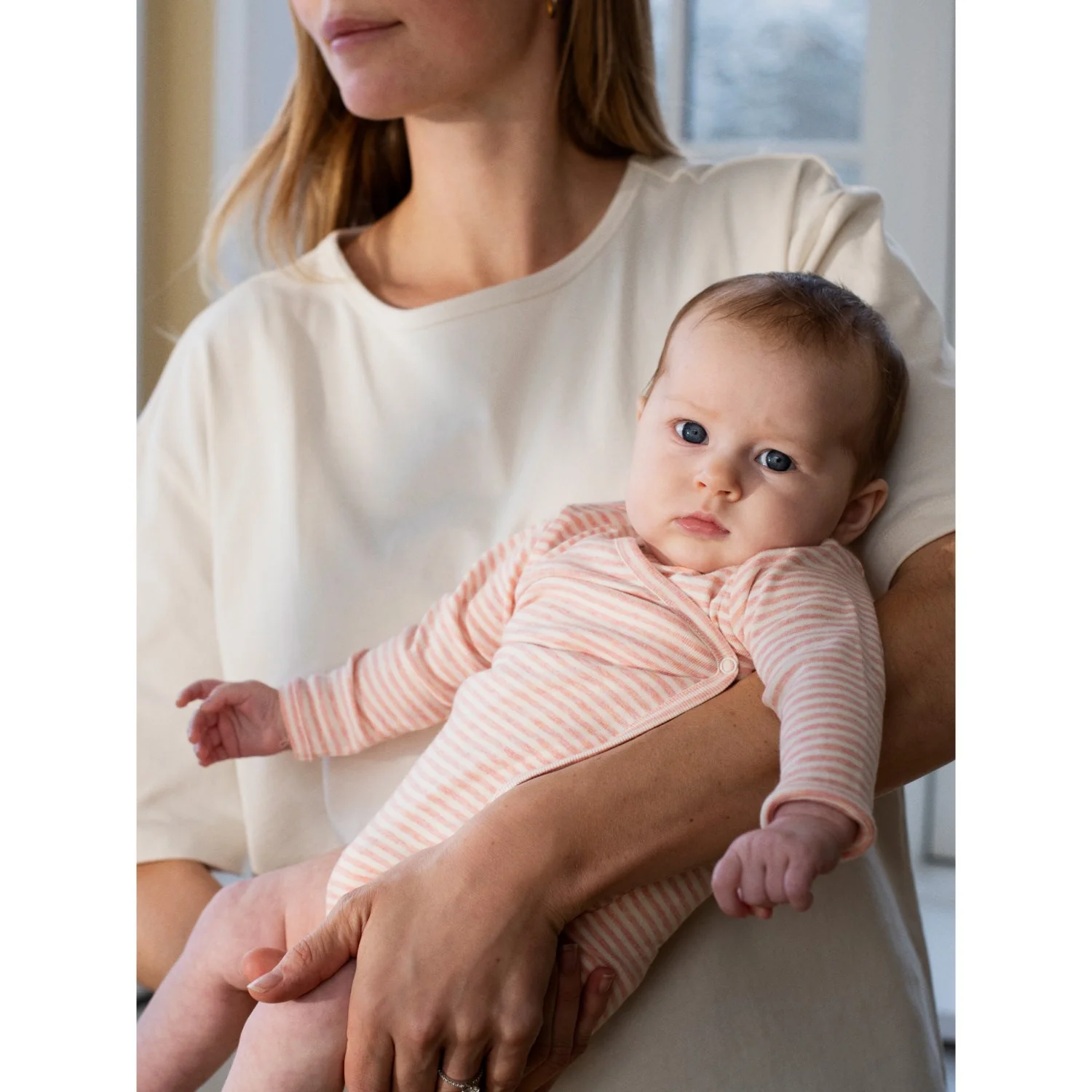 Serendipity Coral/Offwhite Newborn Wrap Body - Image 2