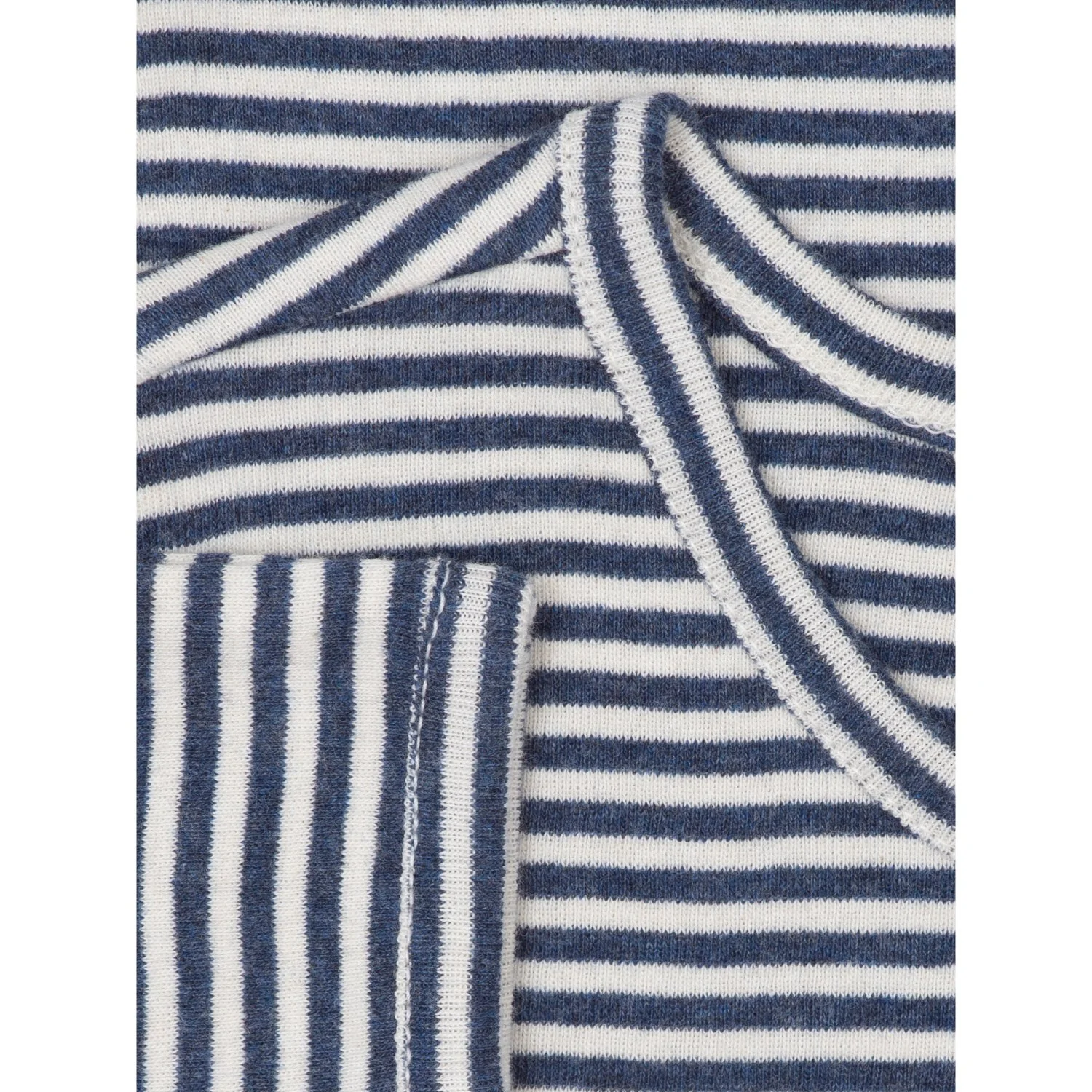 Serendipity Navy/Offwhite Slim Blouse Stripe - Image 4