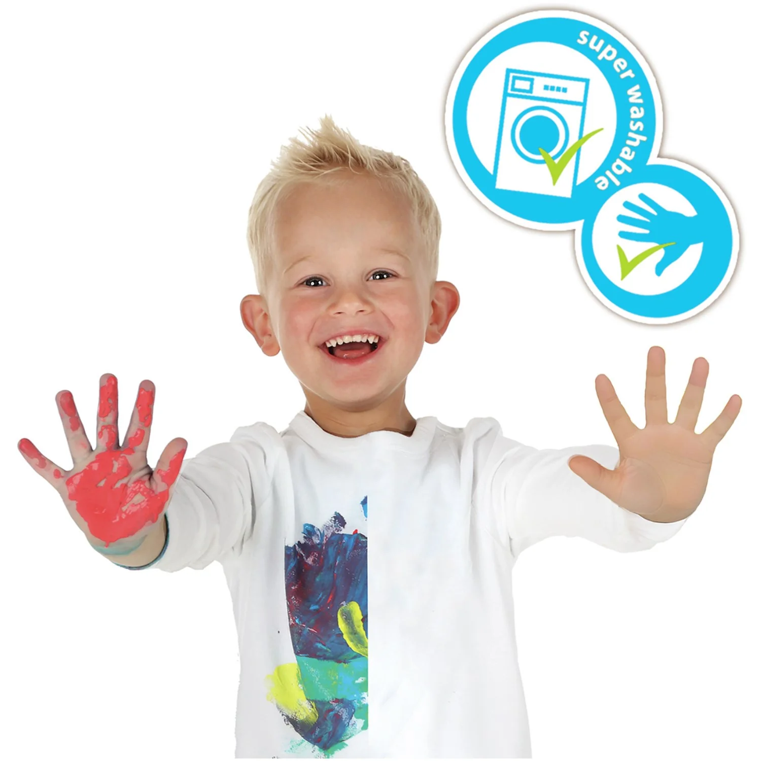 SES Creative Finger Paint Mega Set 6X110Ml - Image 3