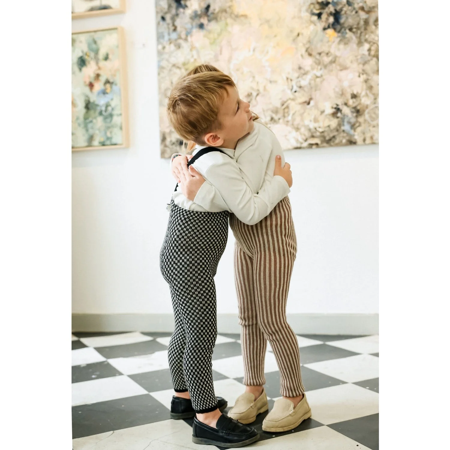 Silly Silas Granola X Cream Striped Special Footless Tights - Image 7