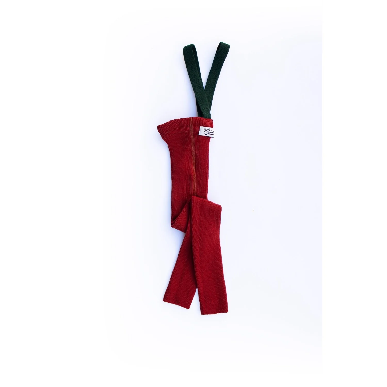 Silly Silas Maple Leaf With Dark Forest Green Footless Tights Christmas Edition - Image 16