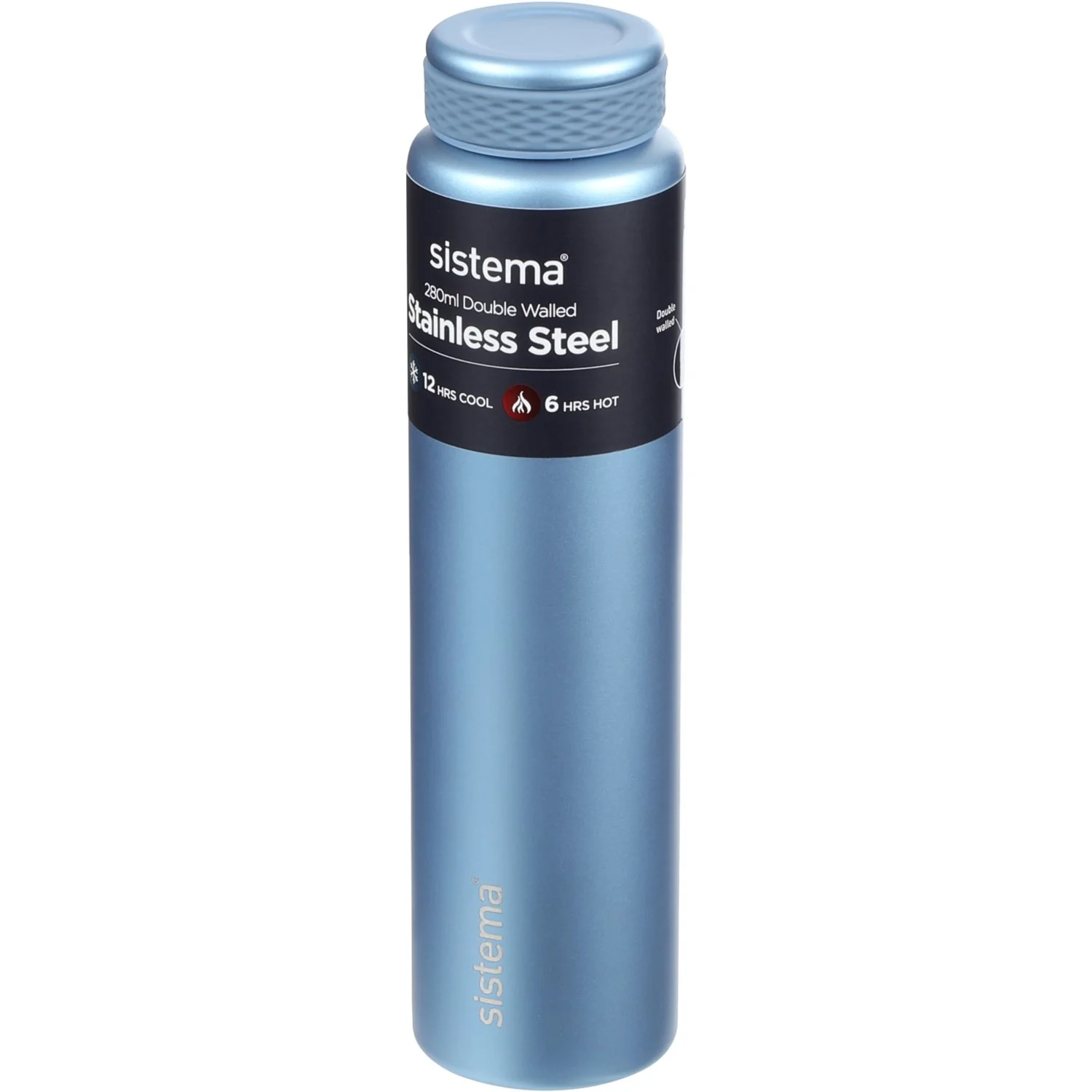 Sistema Peace Blue Stainless Steel Water Bottle 280 Ml - Image 4