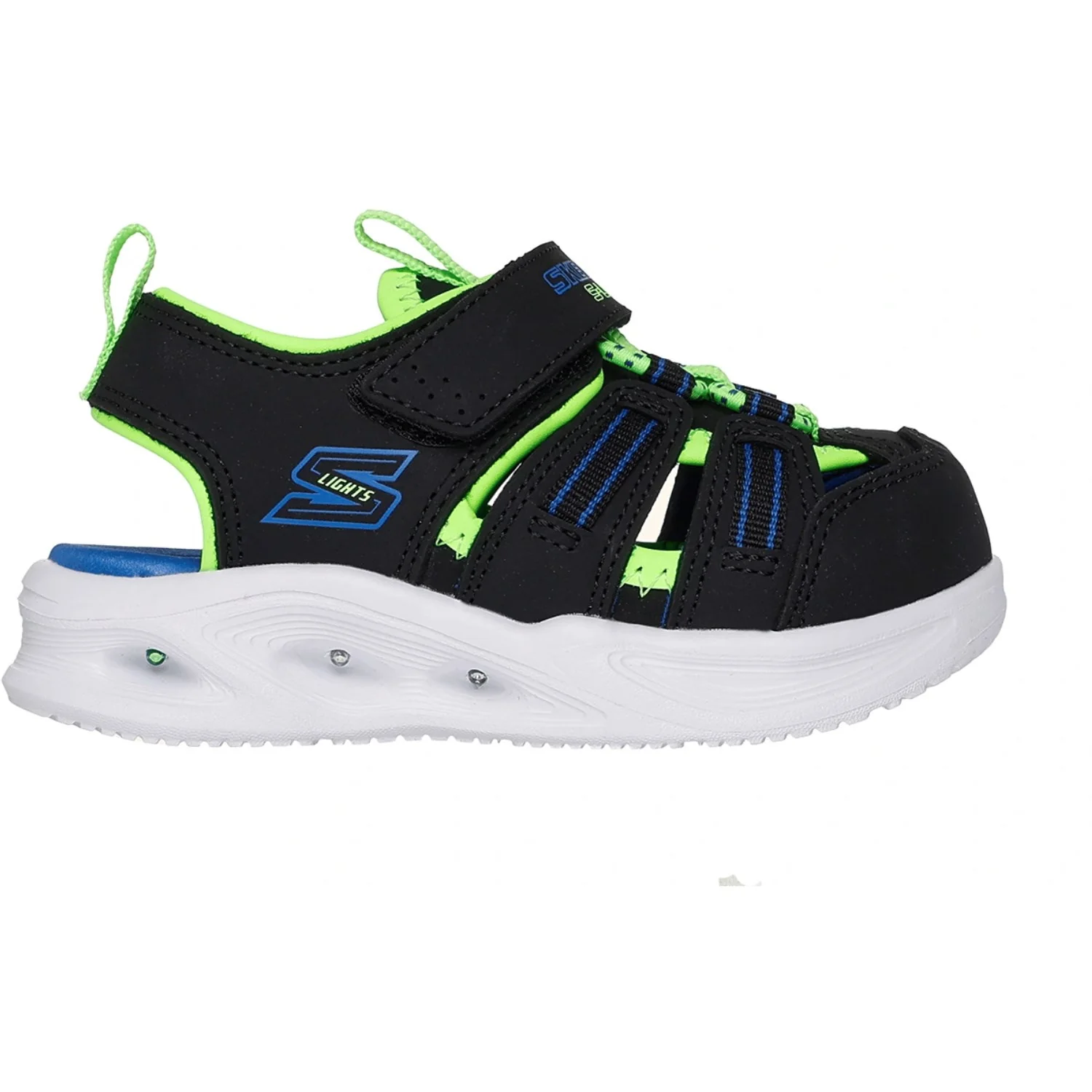 Skechers Black S-Lights: Sola Glow Sandal - Hyper-Coast - Image 3