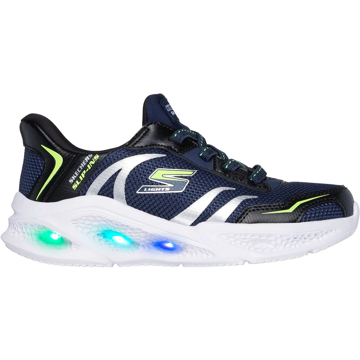 Skechers Navy Slip-Ins: S-Lights: Meteor-Lights - Brisk-Beams - Image 2