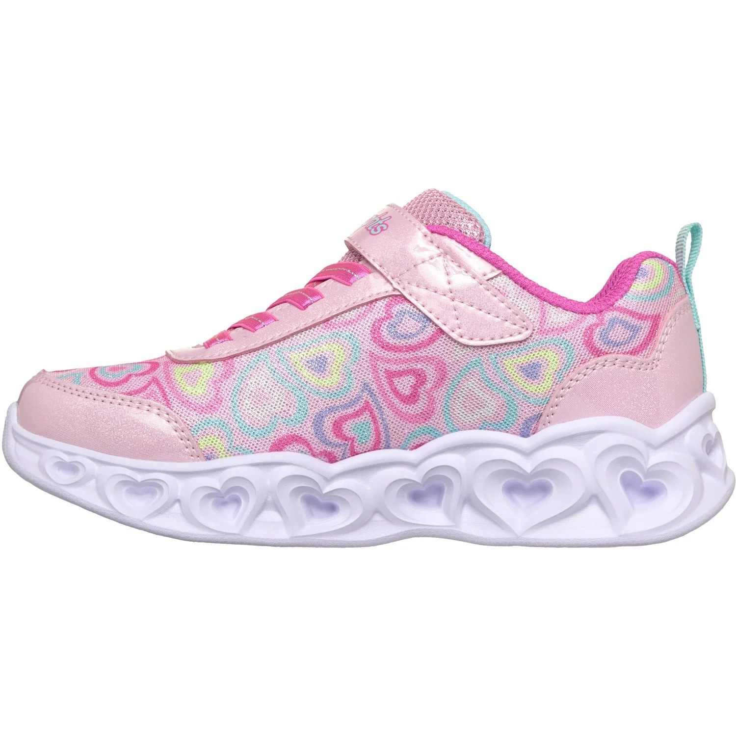 Skechers Pink Heart Lights - Boogie Love - Image 3