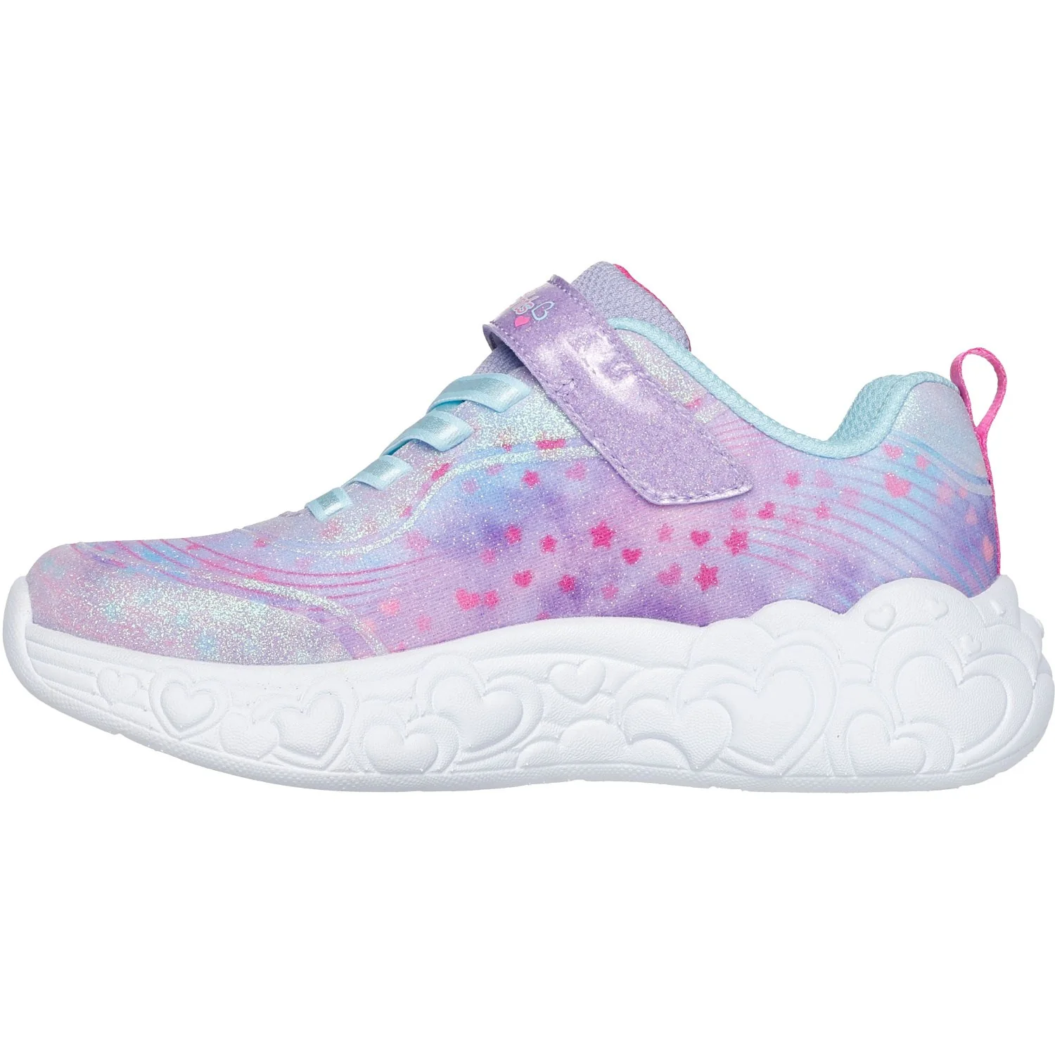 Skechers Purple Eternal Heart Lights - Image 4