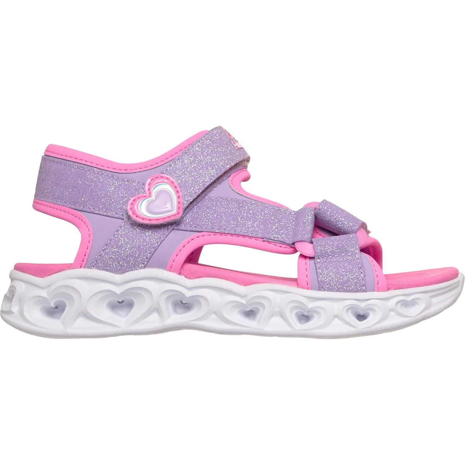 Skechers Purple Heart Lights Sandals - Image 2
