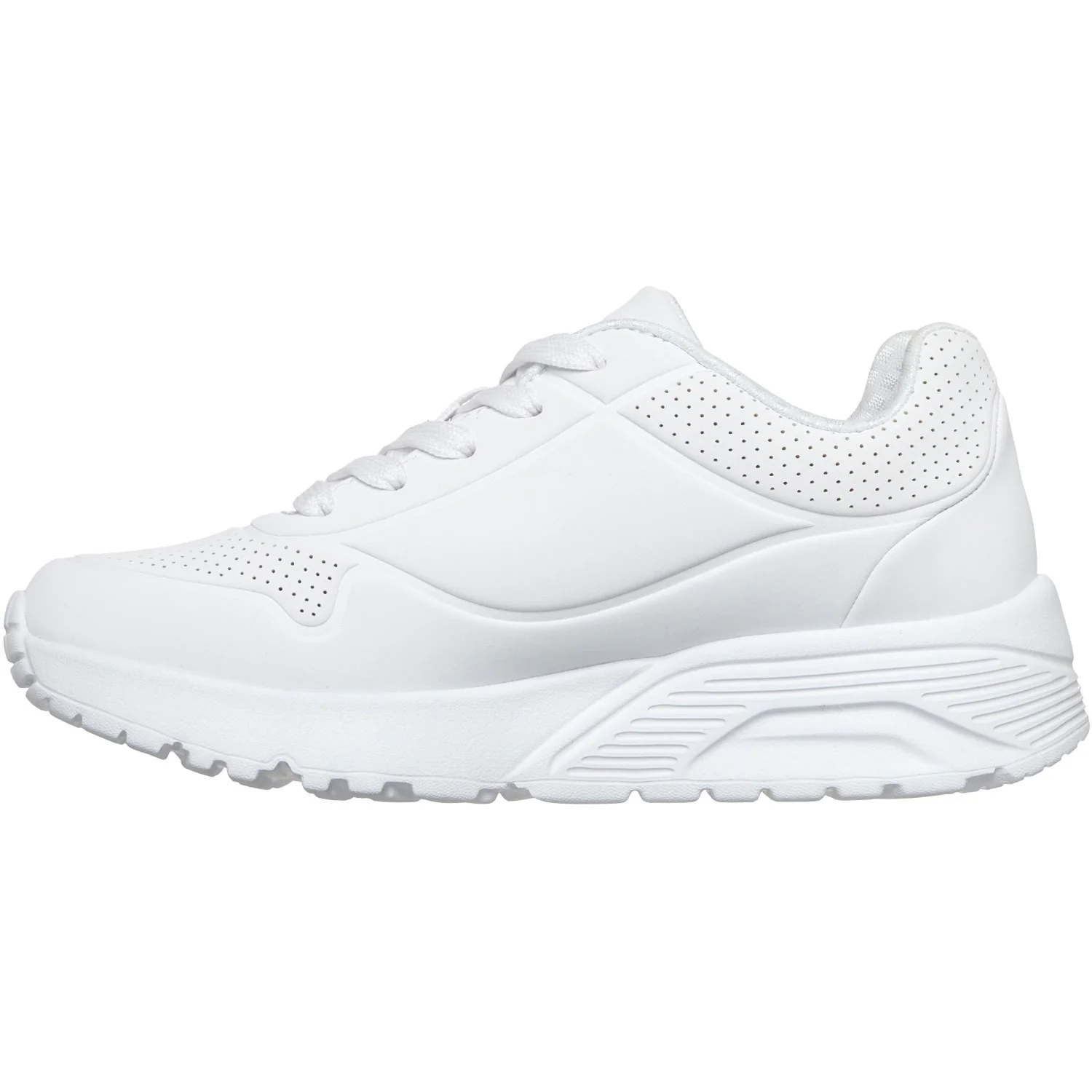 Skechers White JGoldcrown: UNO Lite - Metallic Joy - Image 4