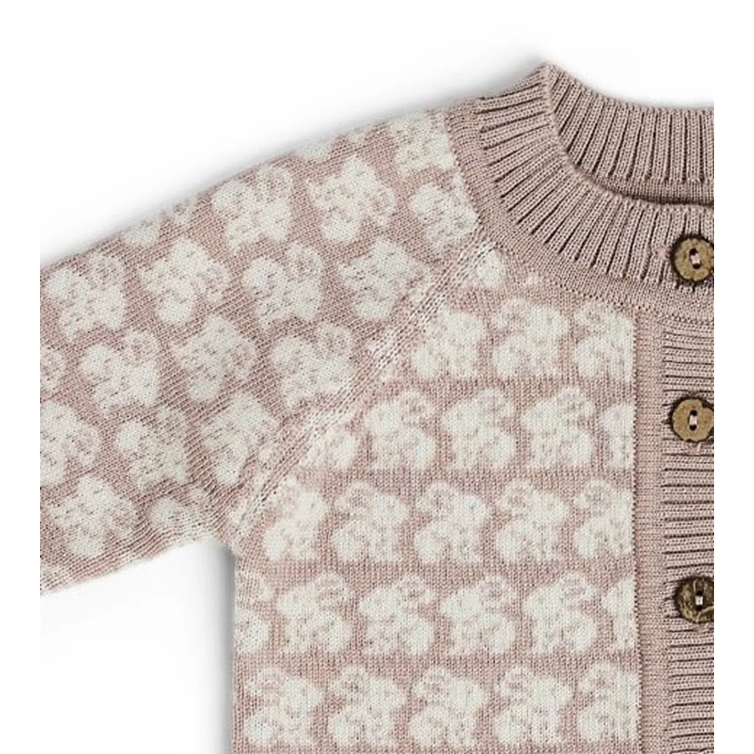 Smallstuff Powder Cardigan Ao Rabbits Merino Wool Powder - Image 3