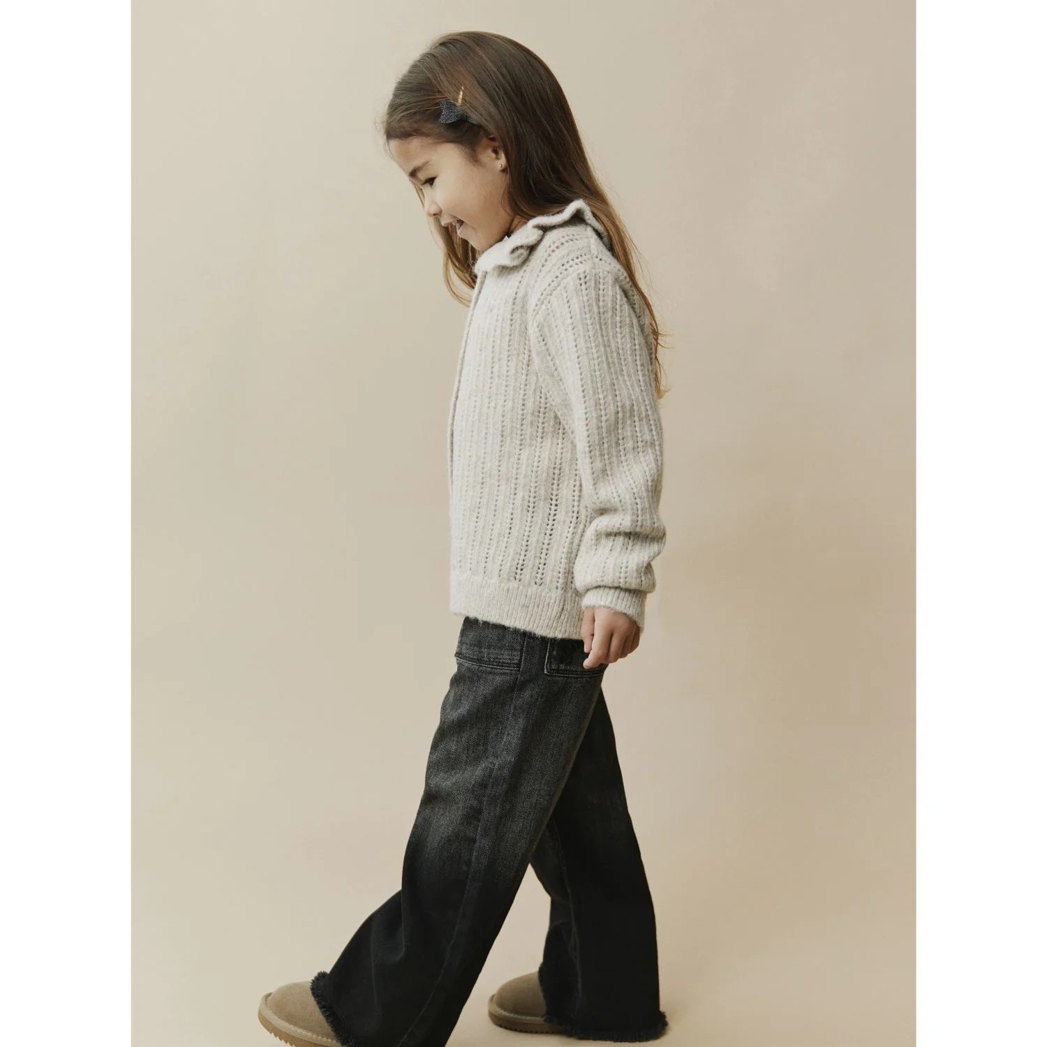 Sofie Schnoor Ecru Melange HennySK Cardigan - Image 3