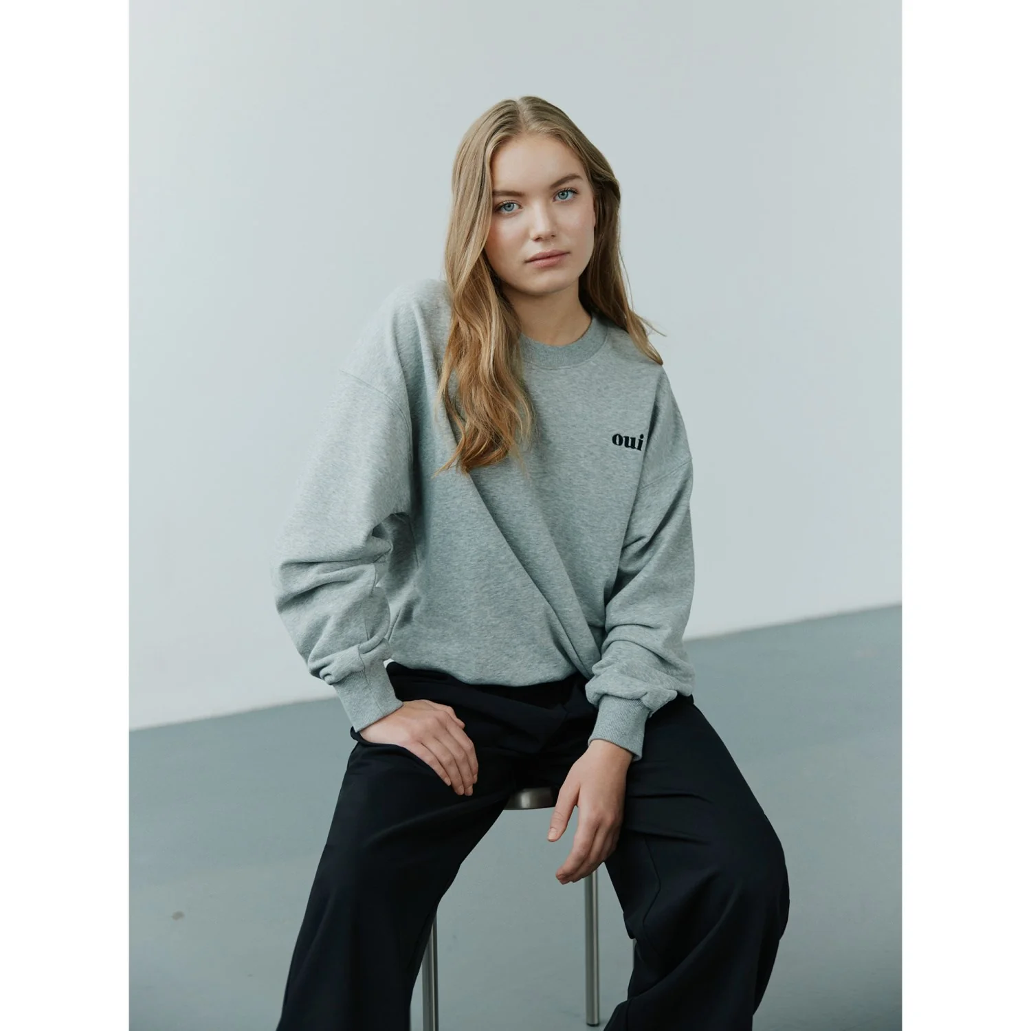 Sofie Schnoor Grey Melange Elisy Sweatshirt - Image 4