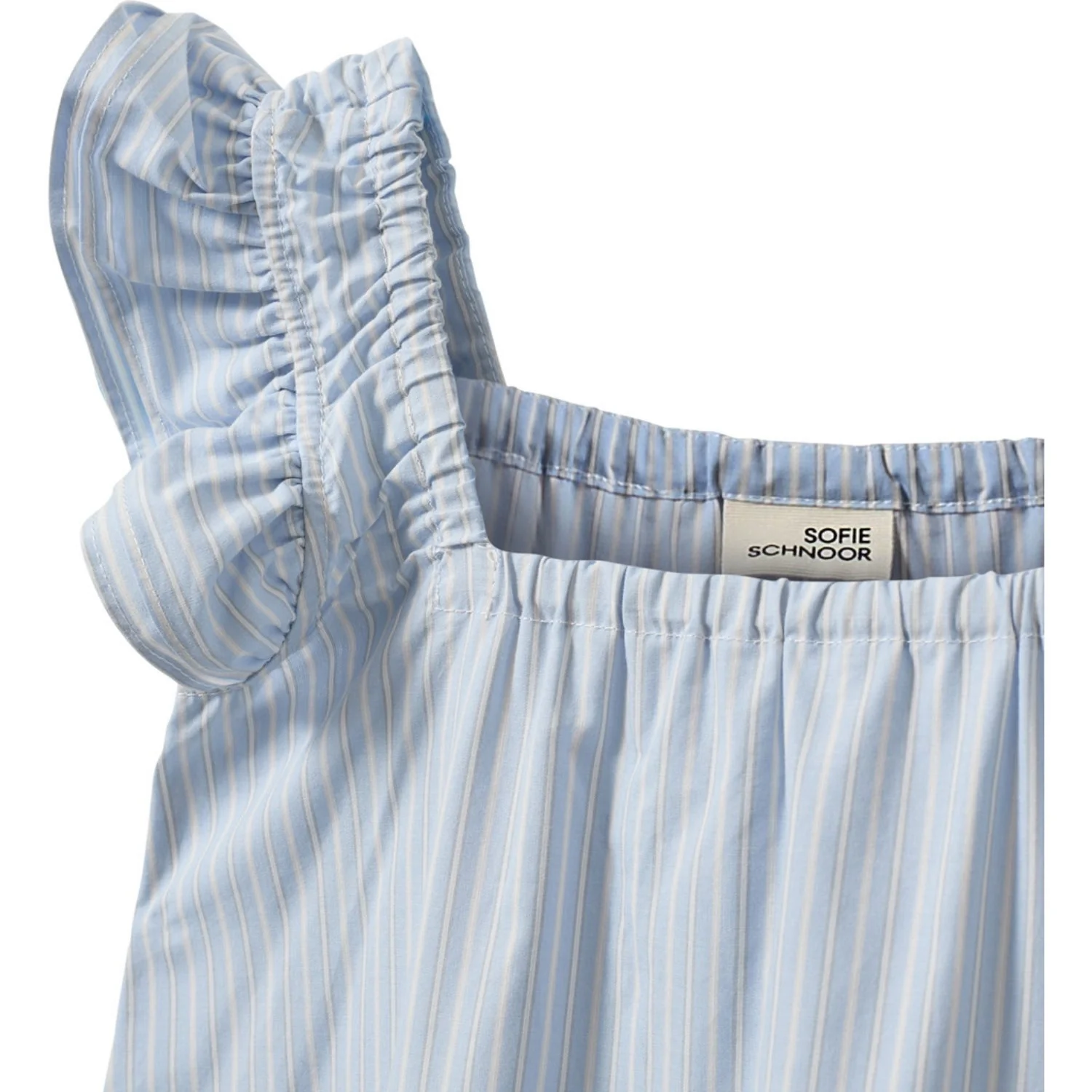 Sofie Schnoor Light Blue Striped Maurasy Dress - Image 2