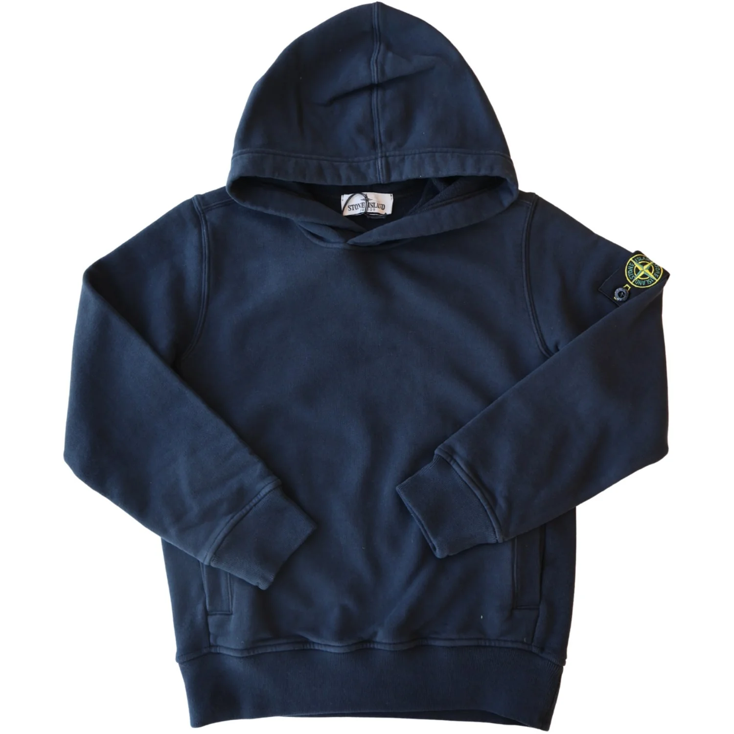 Stone Island Navy Blue Hoodie Sweater