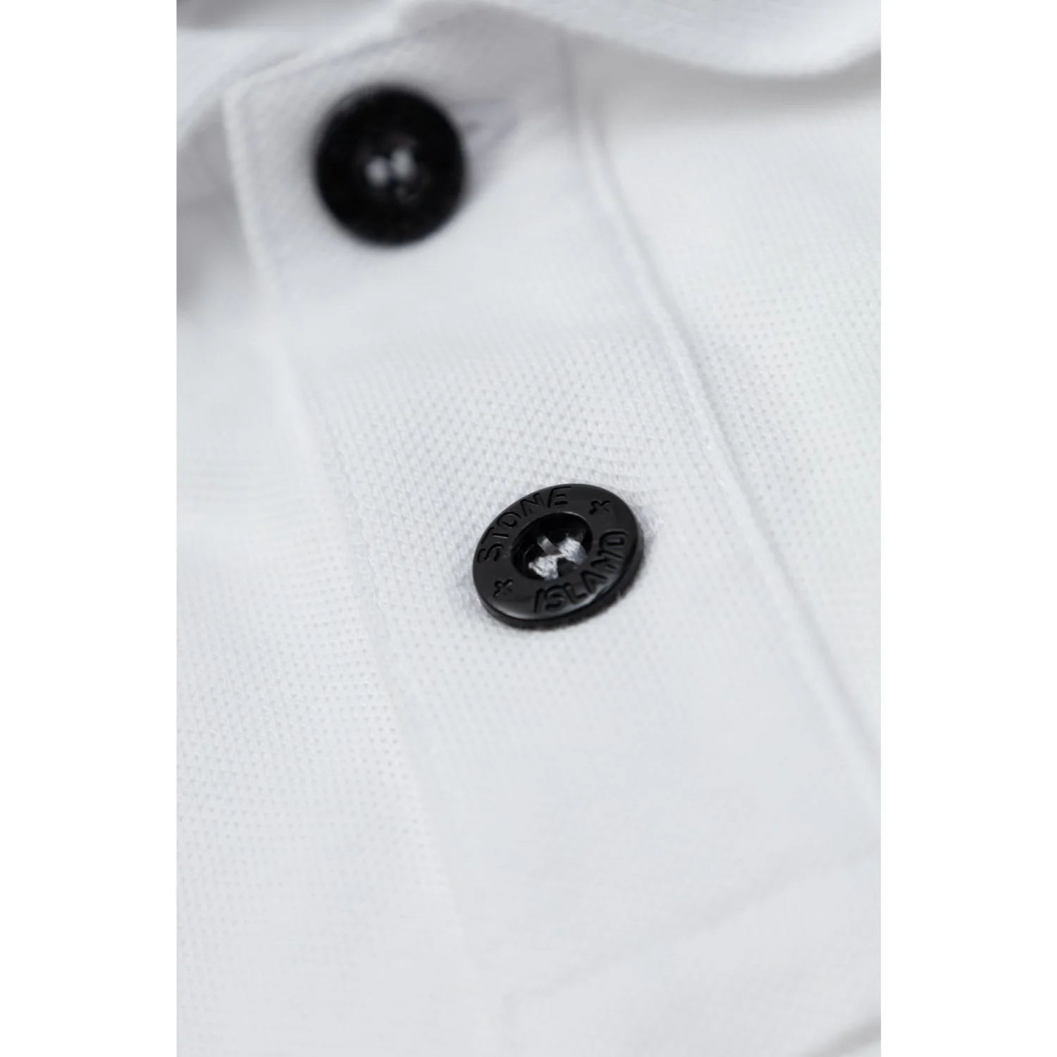 Stone Island White Ss Polo - Image 3