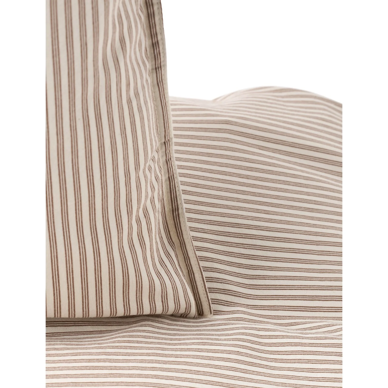 Studio Feder Brown Beach Stripe Bedding Percale - Image 2