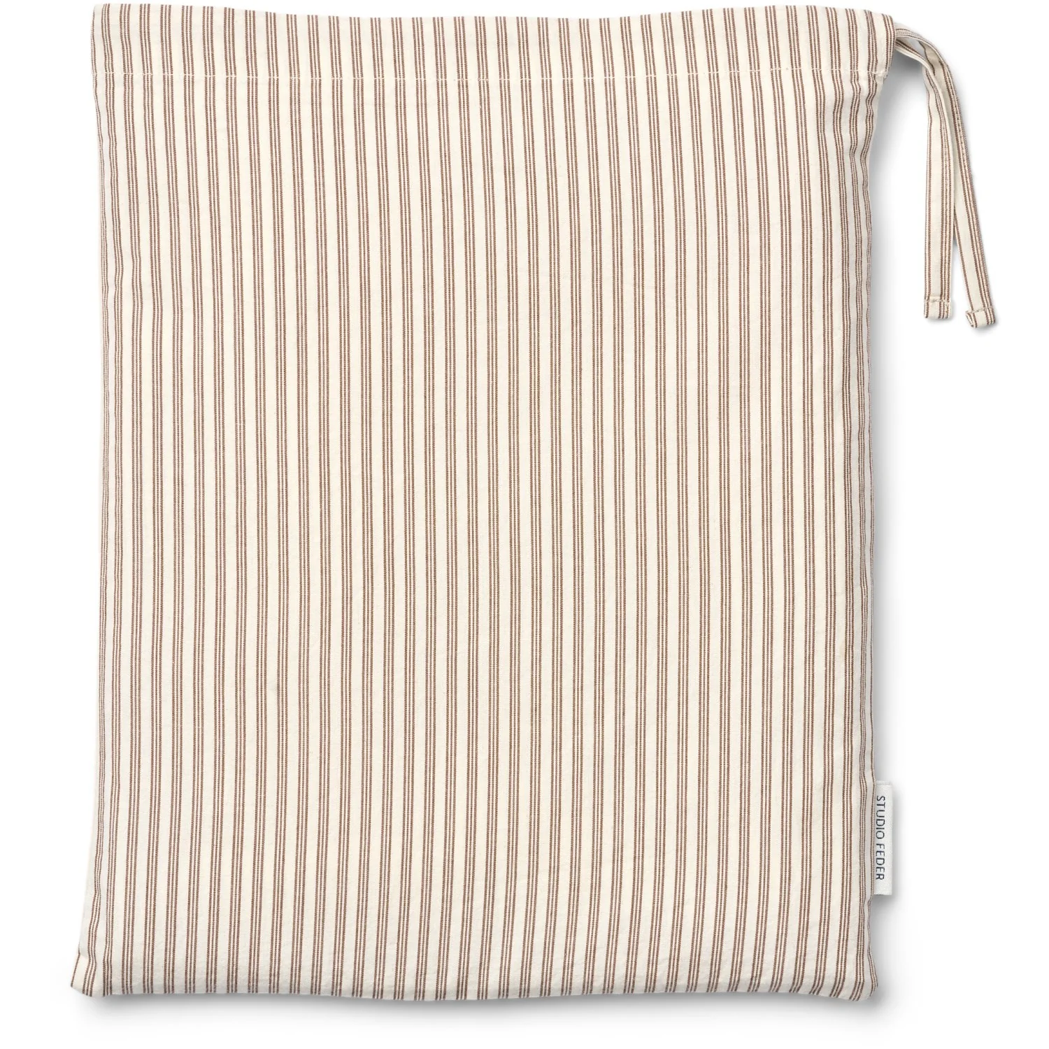 Studio Feder Brown Beach Stripe Bedding Percale - Image 4