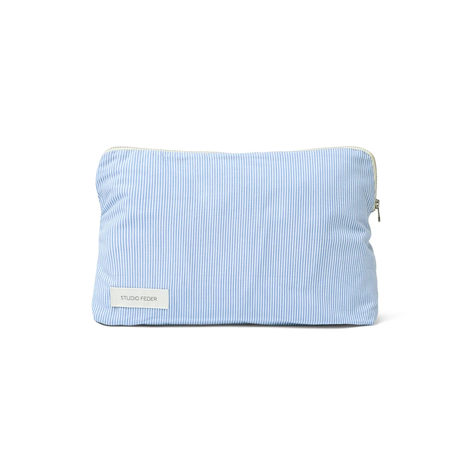 Studio Feder Milk Stripe Celia Toiletry Bag Cotton