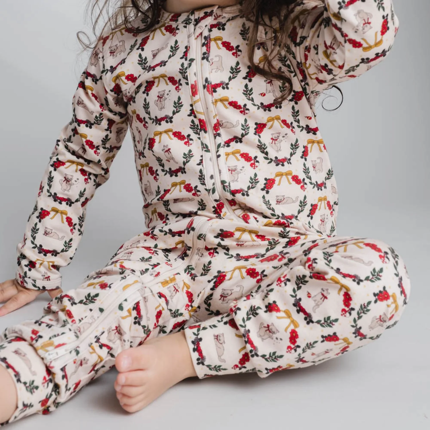 That's Mine Christmas Wreath Elliotte Onesie - Image 3