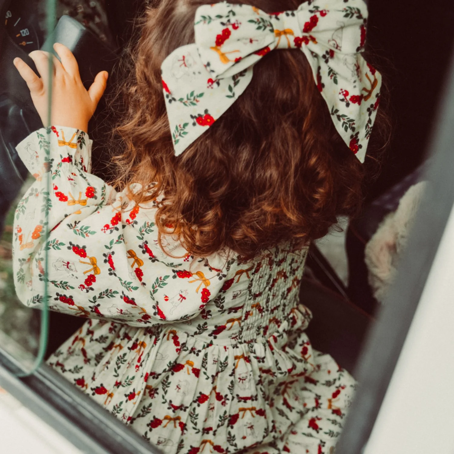 That's Mine Christmas Wreath Sarah Dress - Image 6