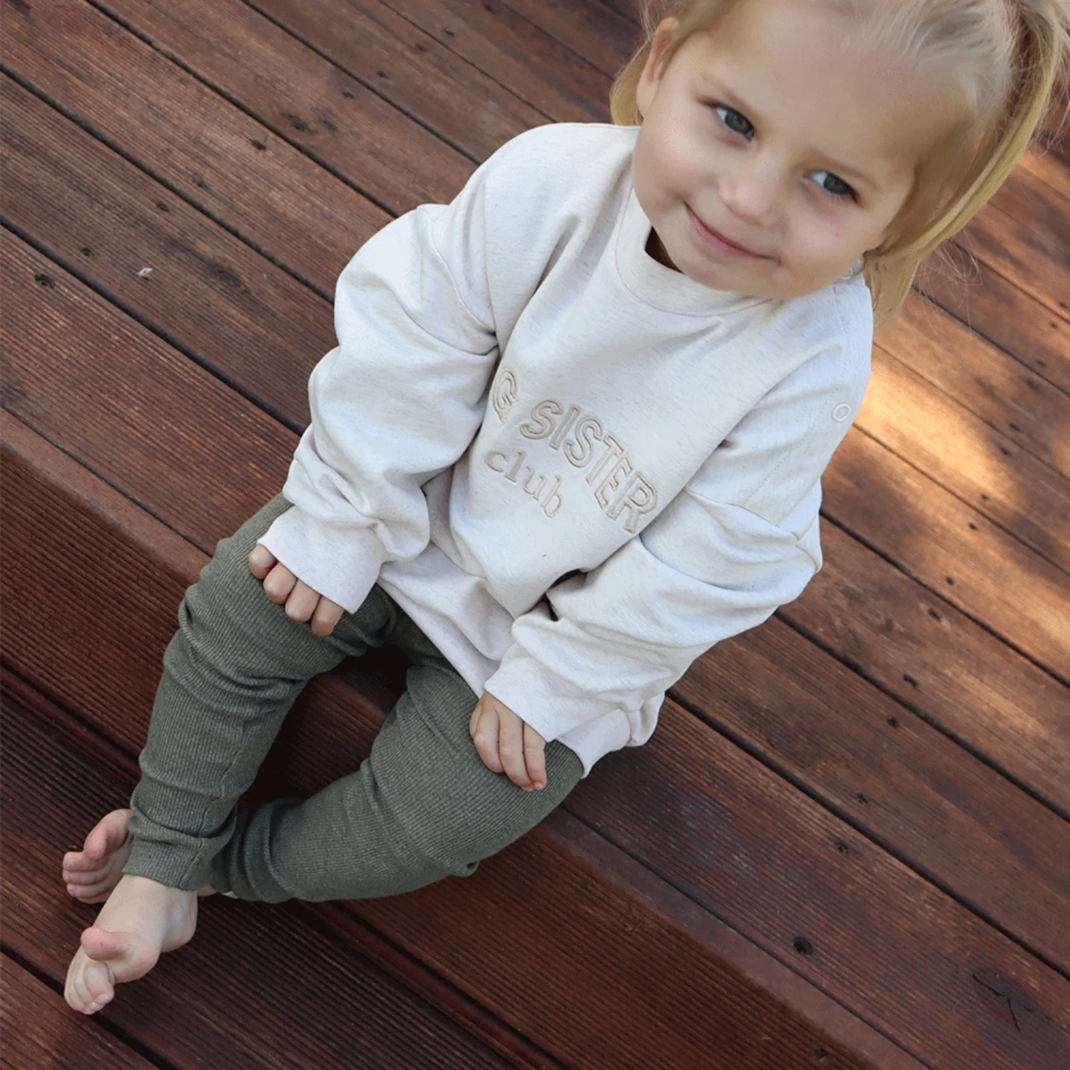 That's Mine Green Melange Cana Leggings - Image 3