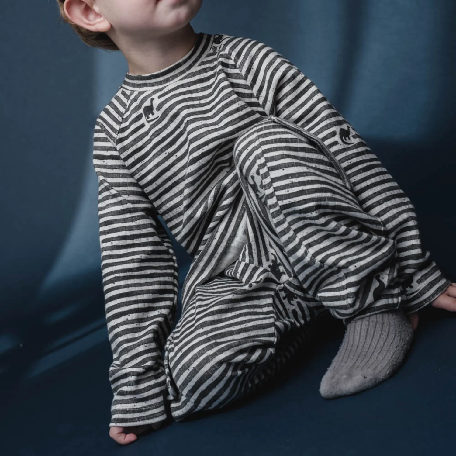 That's Mine Mono Dino Stripe Arthur Pants - Image 2