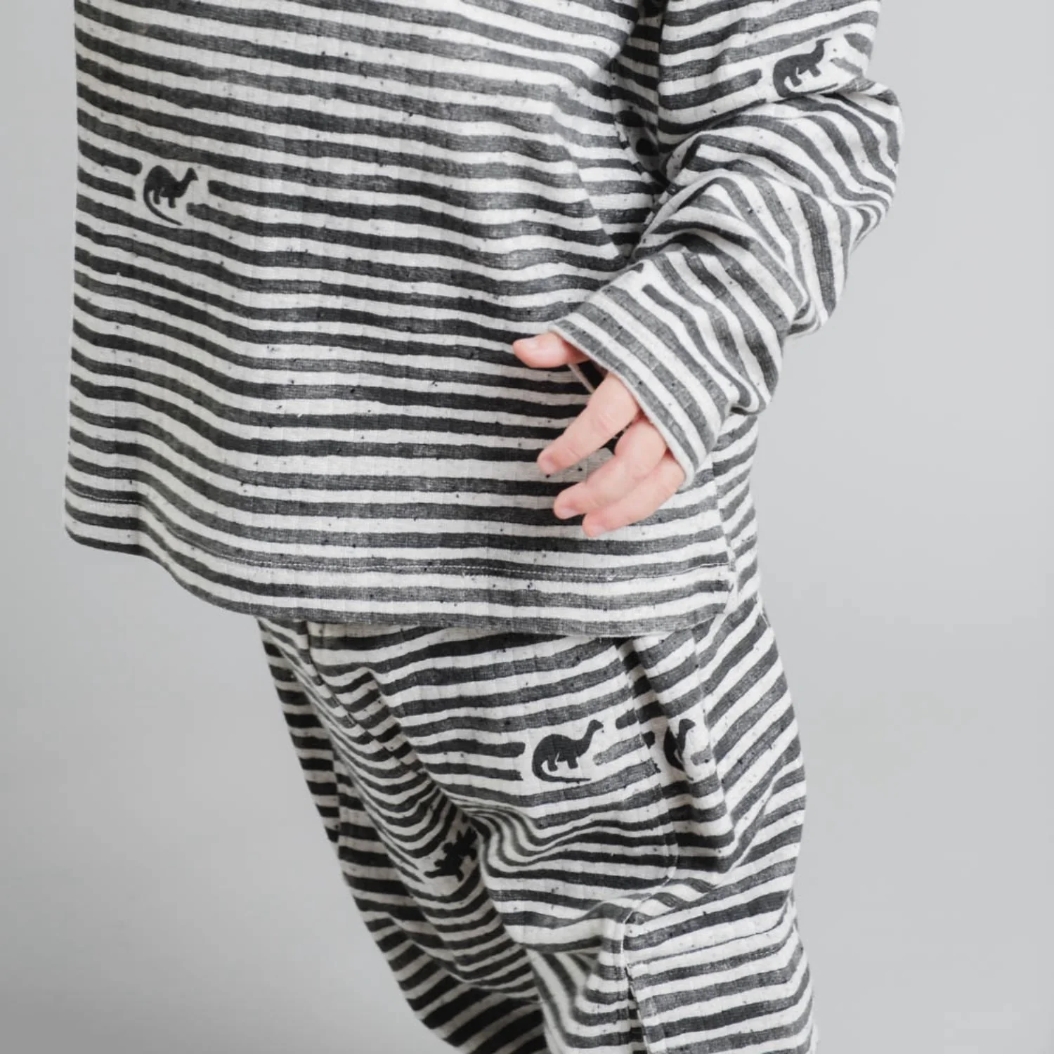 That's Mine Mono Dino Stripe Arthur Pants - Image 3