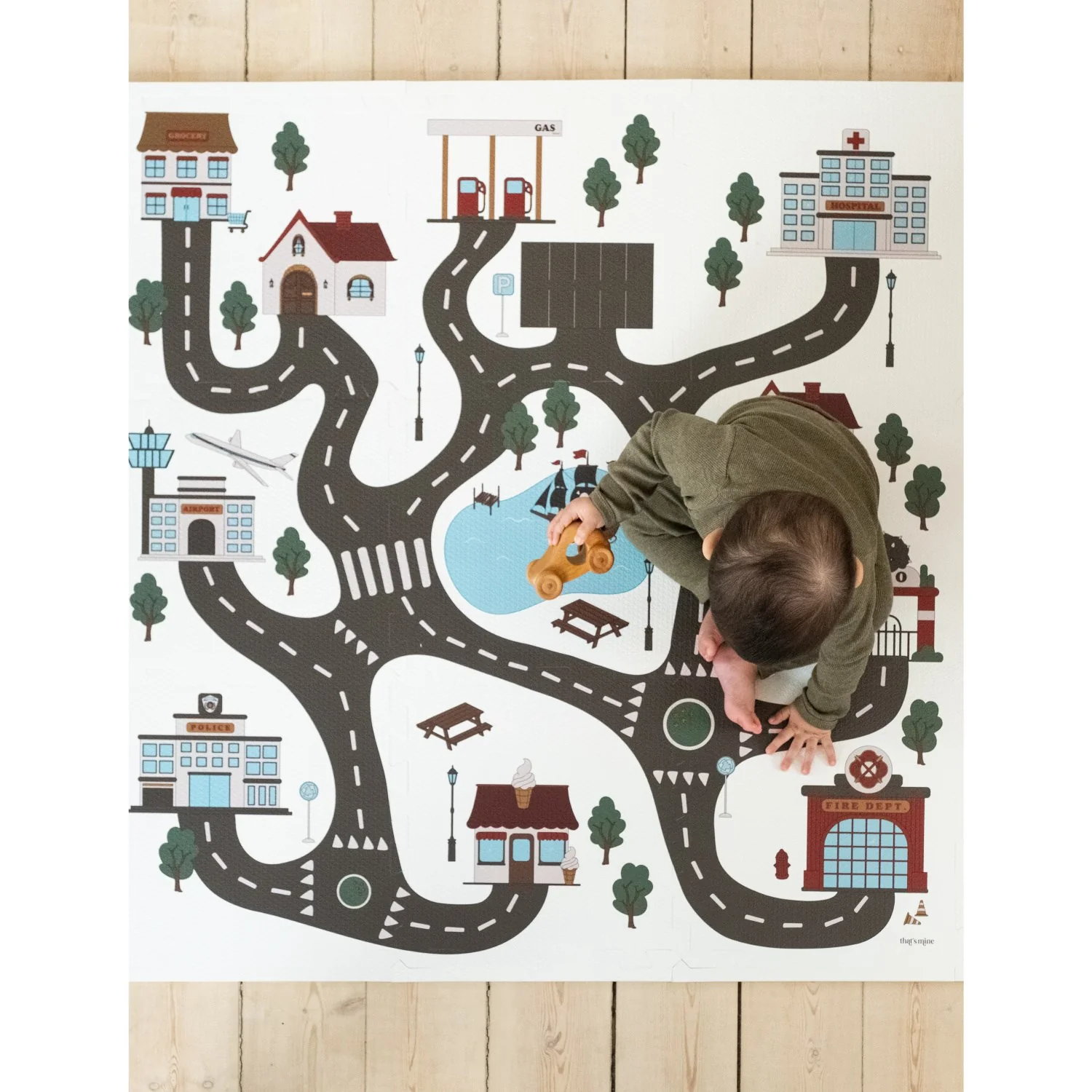 That's Mine Roadtrip Alva Foam Play Mat Square - Image 2