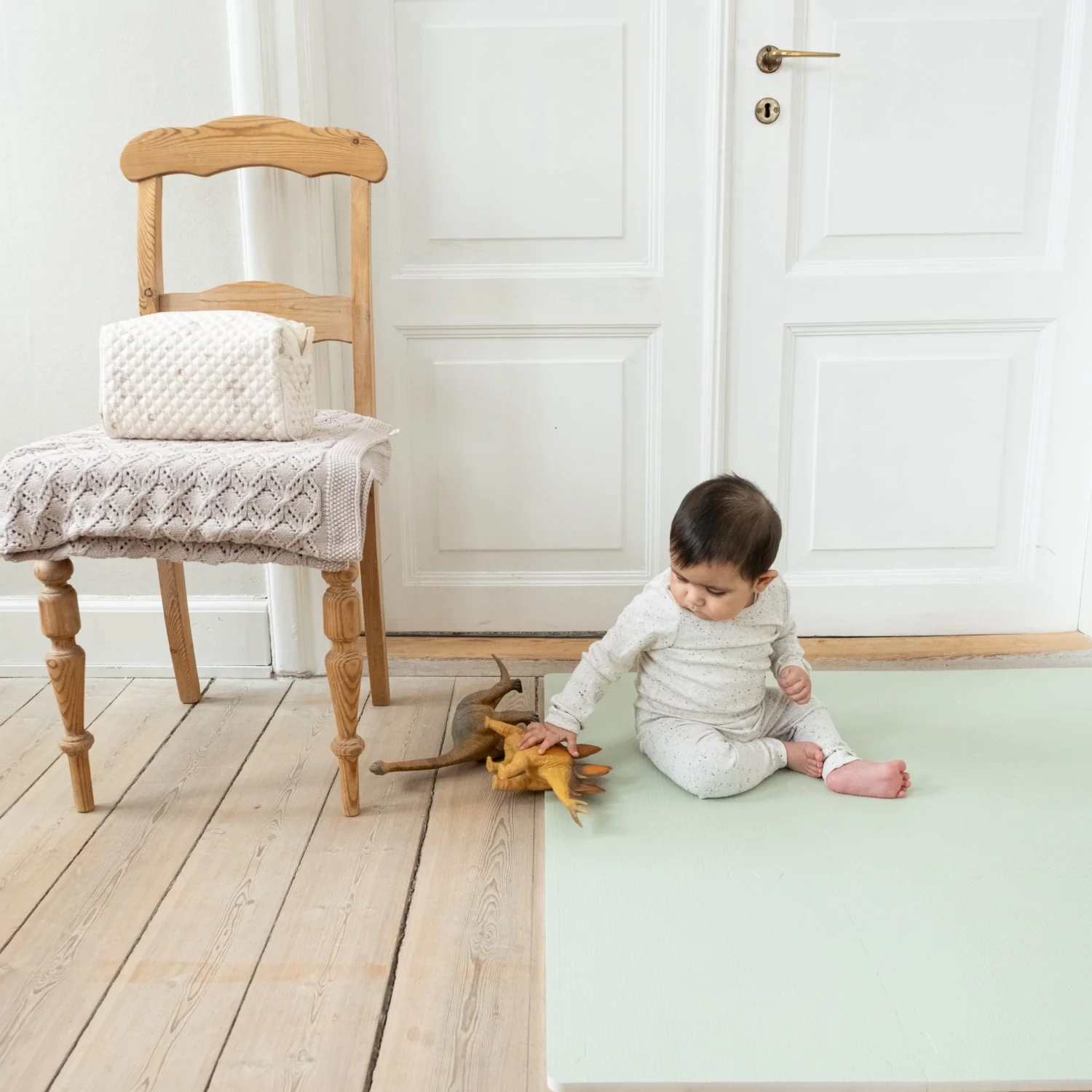 That's Mine Sage Green Alva Foam Play Mat Square - Image 3