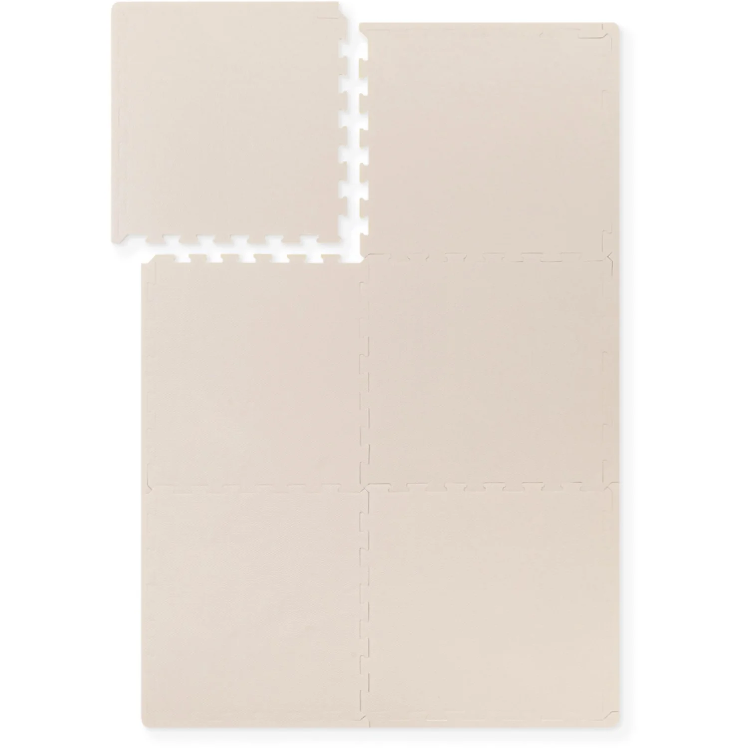 That's Mine Soft Brown Arie Foam Play Mat Square