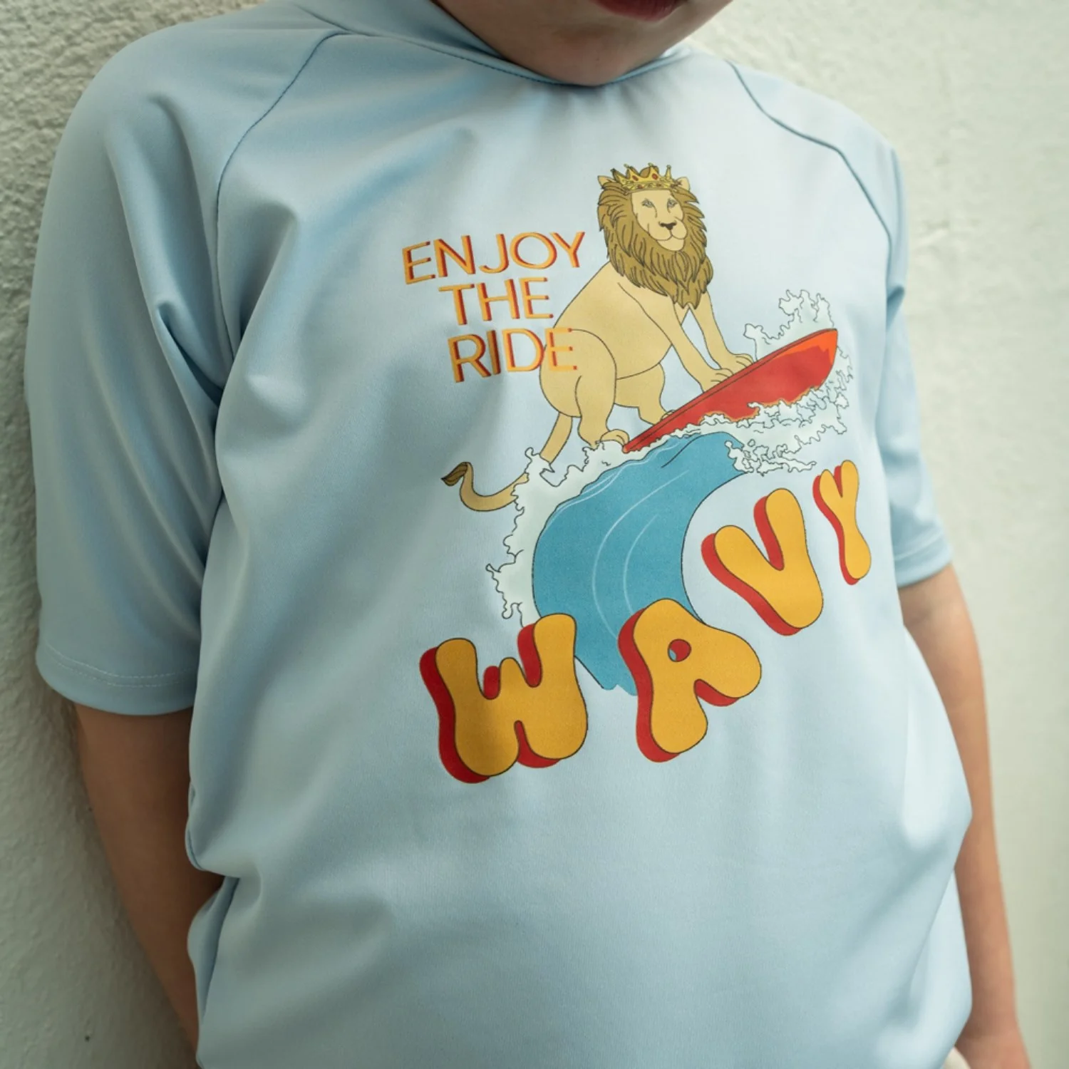That's Mine Wavy Lion Sami Swim T-Shirt - Image 2