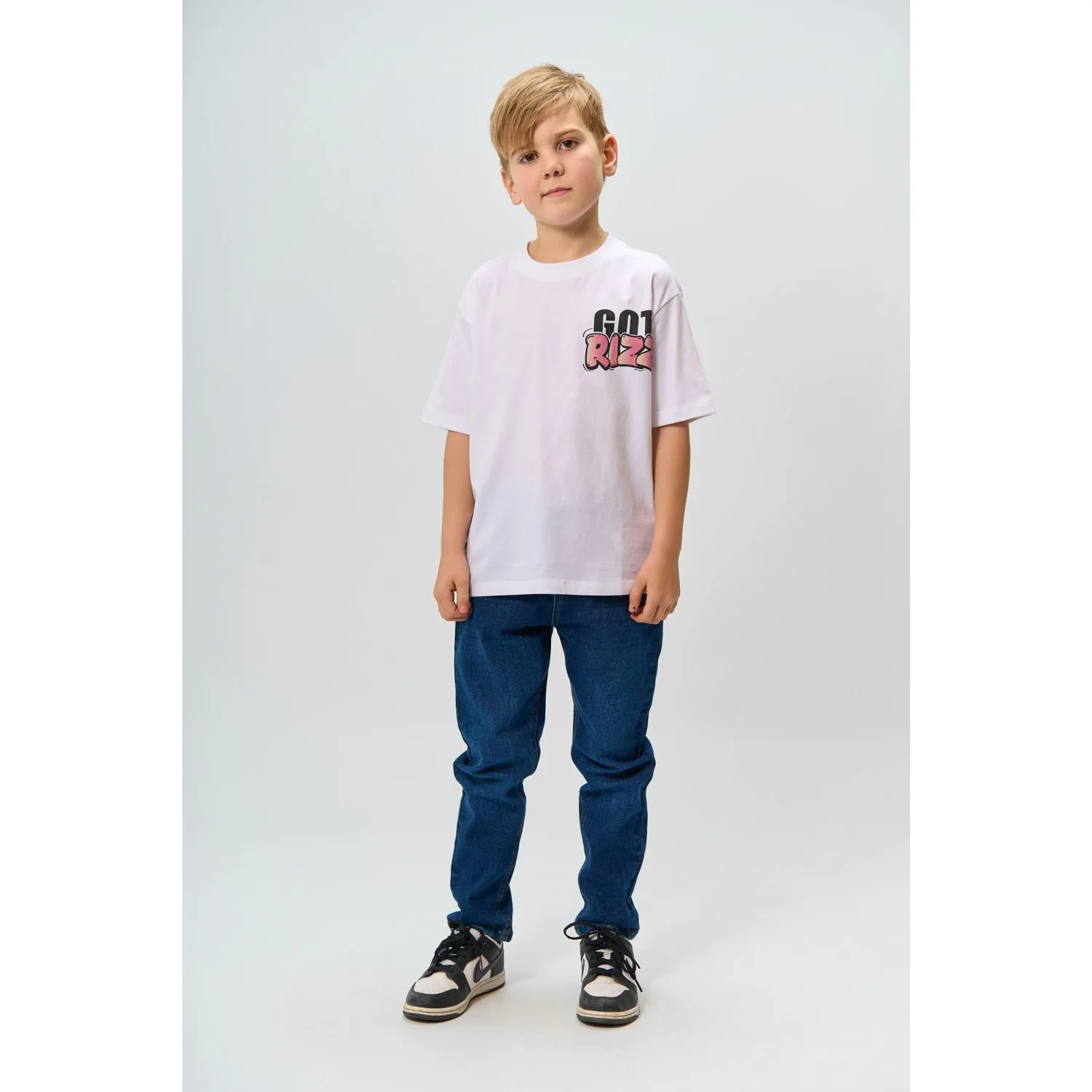 The New Bright White Regan Oversize S_S Tee - Image 2