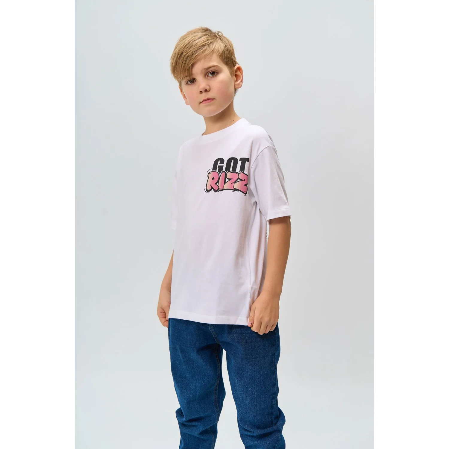 The New Bright White Regan Oversize S_S Tee - Image 3