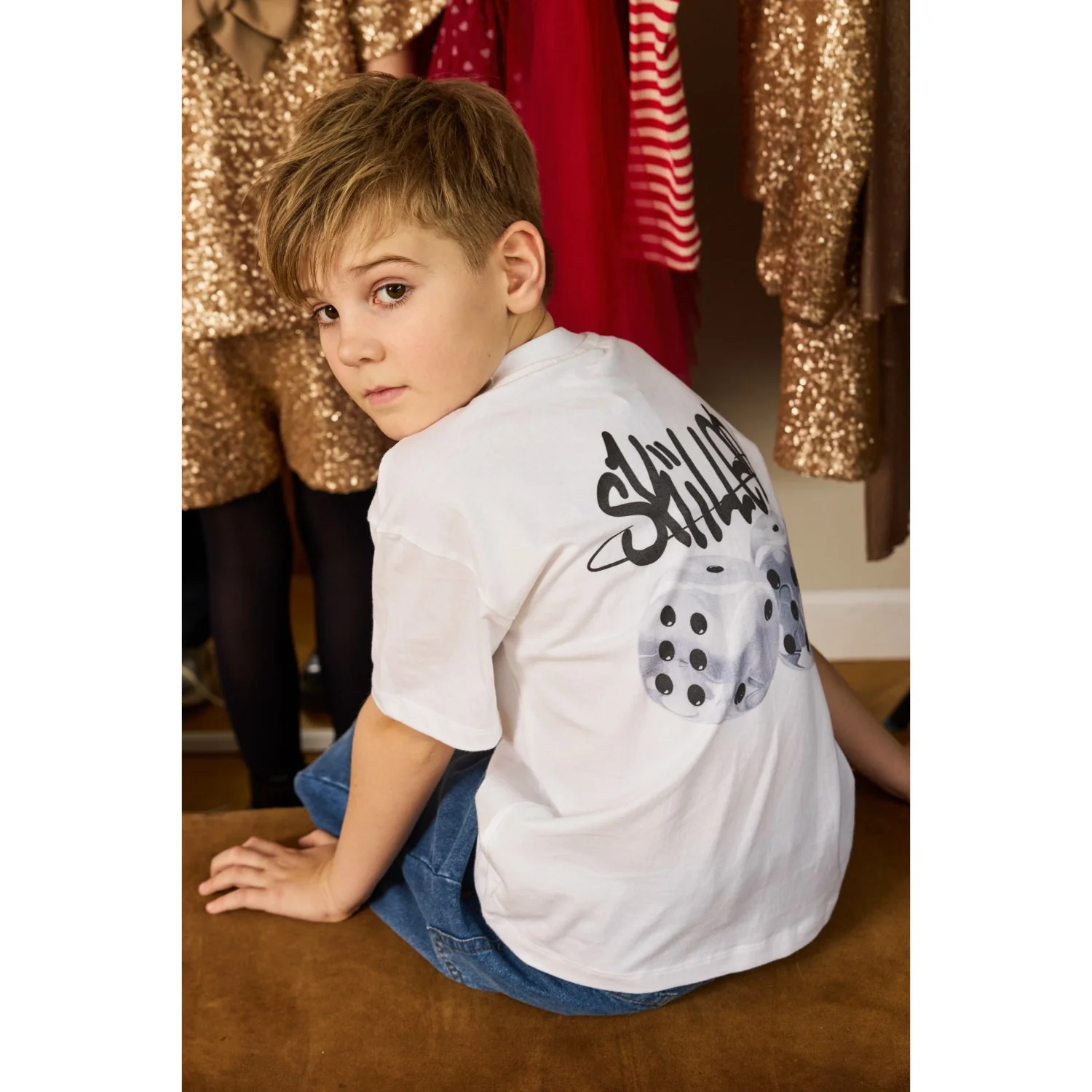 The New Bright White Ross Oversize S_S Tee - Image 5