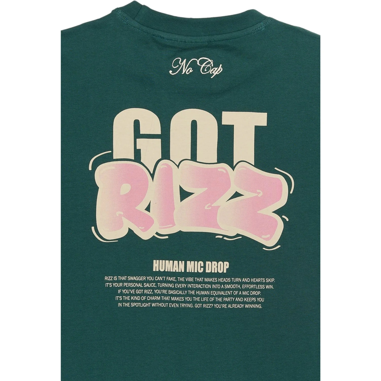 The New Deep Teal Regan Oversize S_S Tee - Image 5