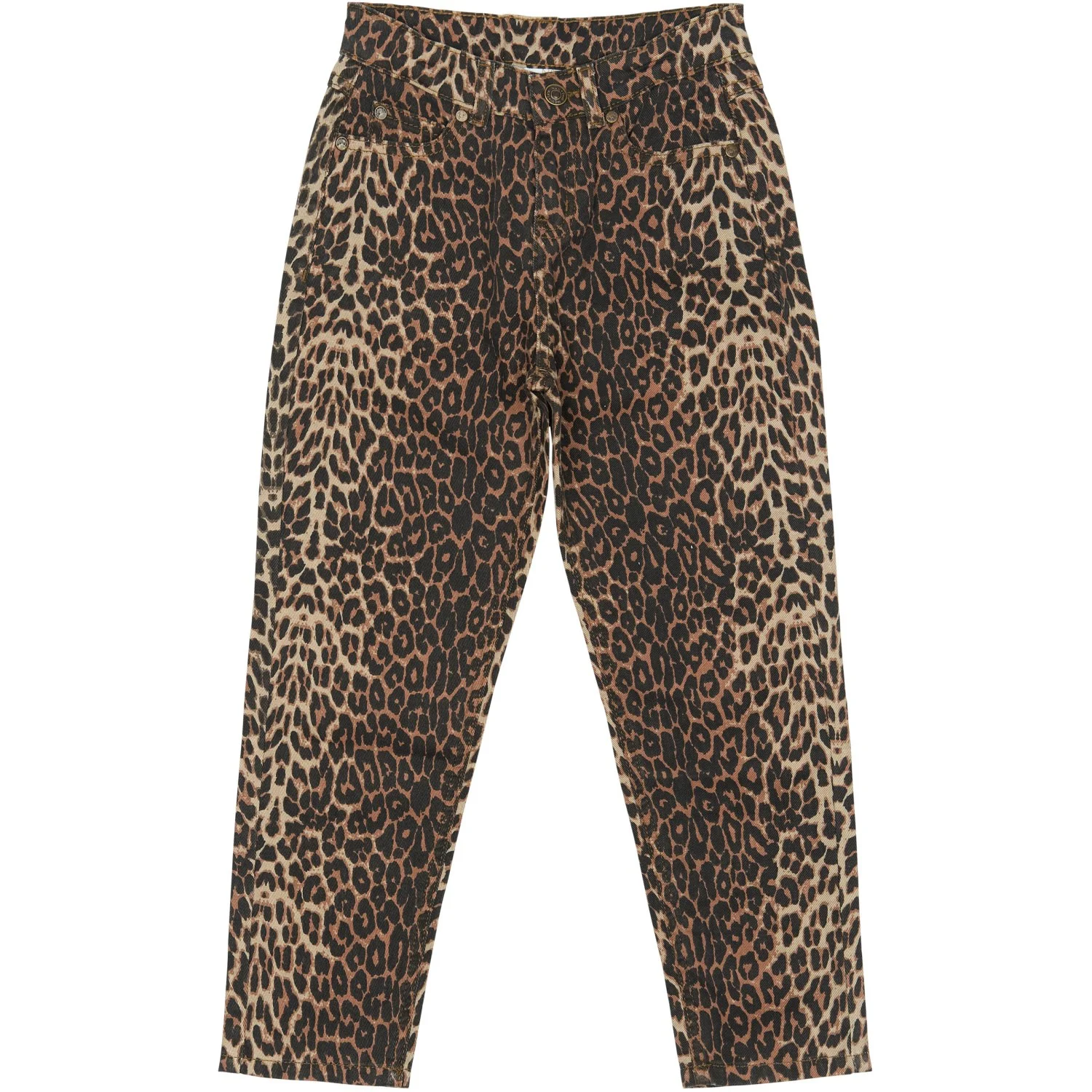 The New Feather Gray AOP TNPanya Mom Fit Jeans