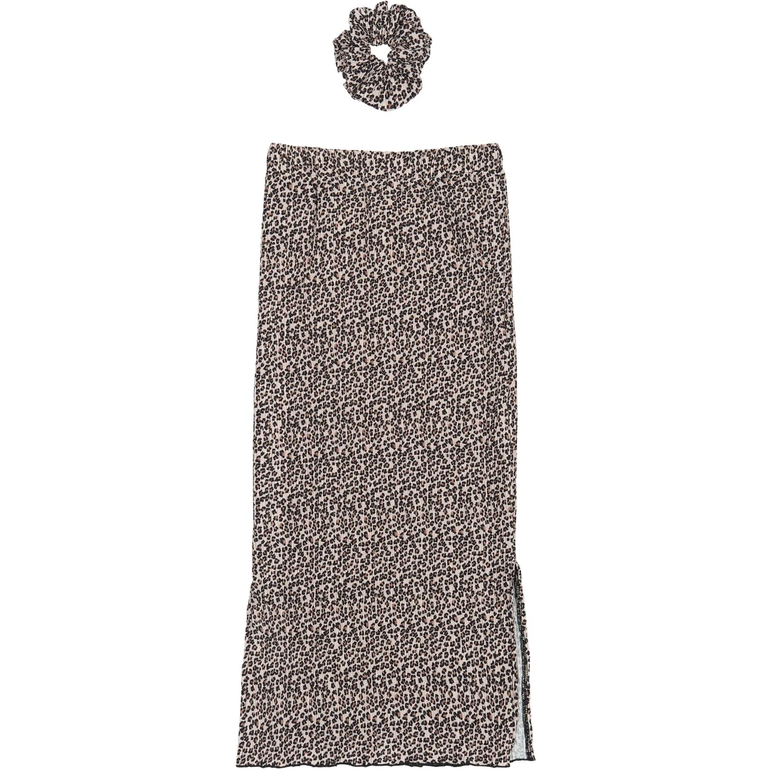 The New Feather Gray AOP TNPet Long Pleat Skirt