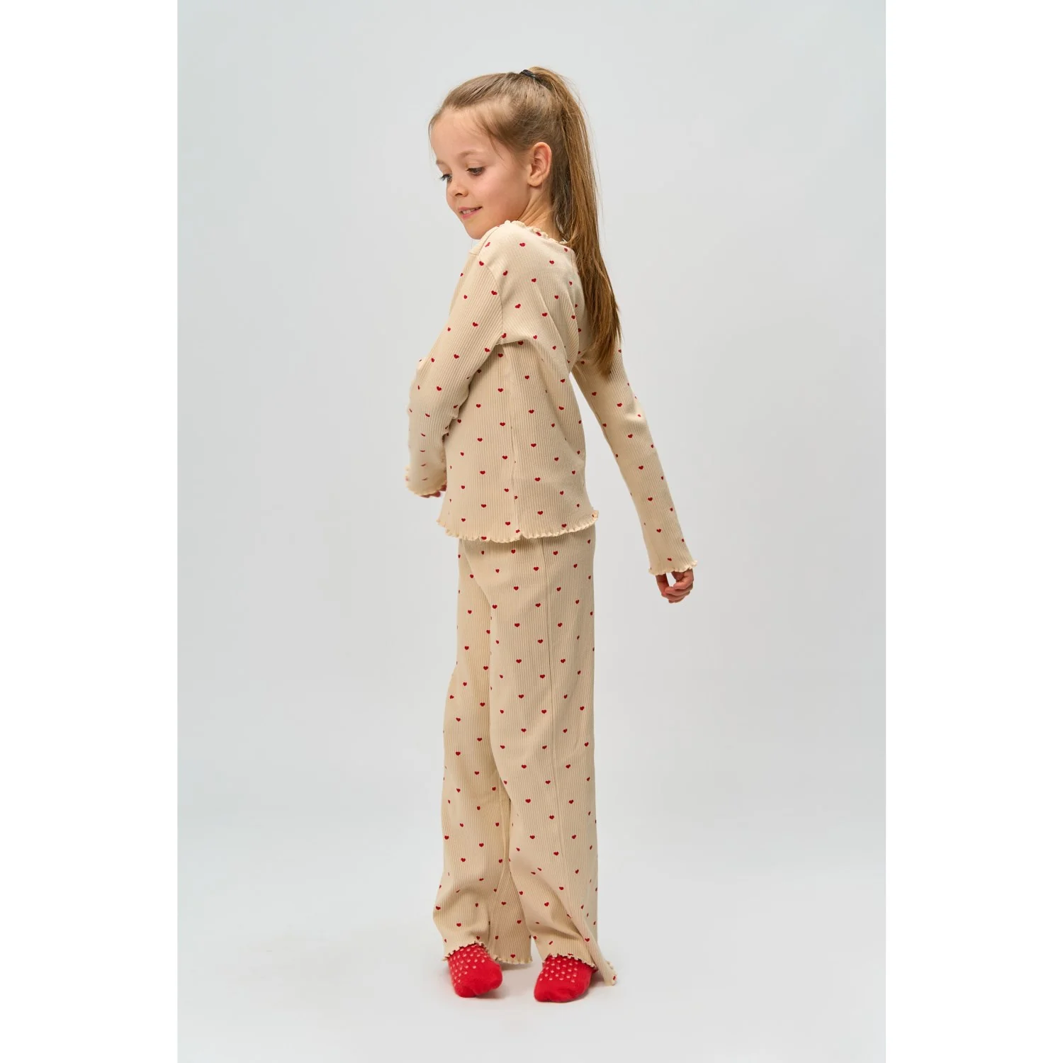 The New Gardenia AOP Holiday Heart Rib Night Set - Image 6