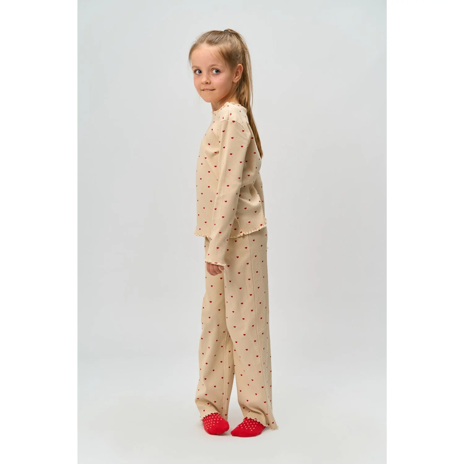 The New Gardenia AOP Holiday Heart Rib Night Set - Image 7