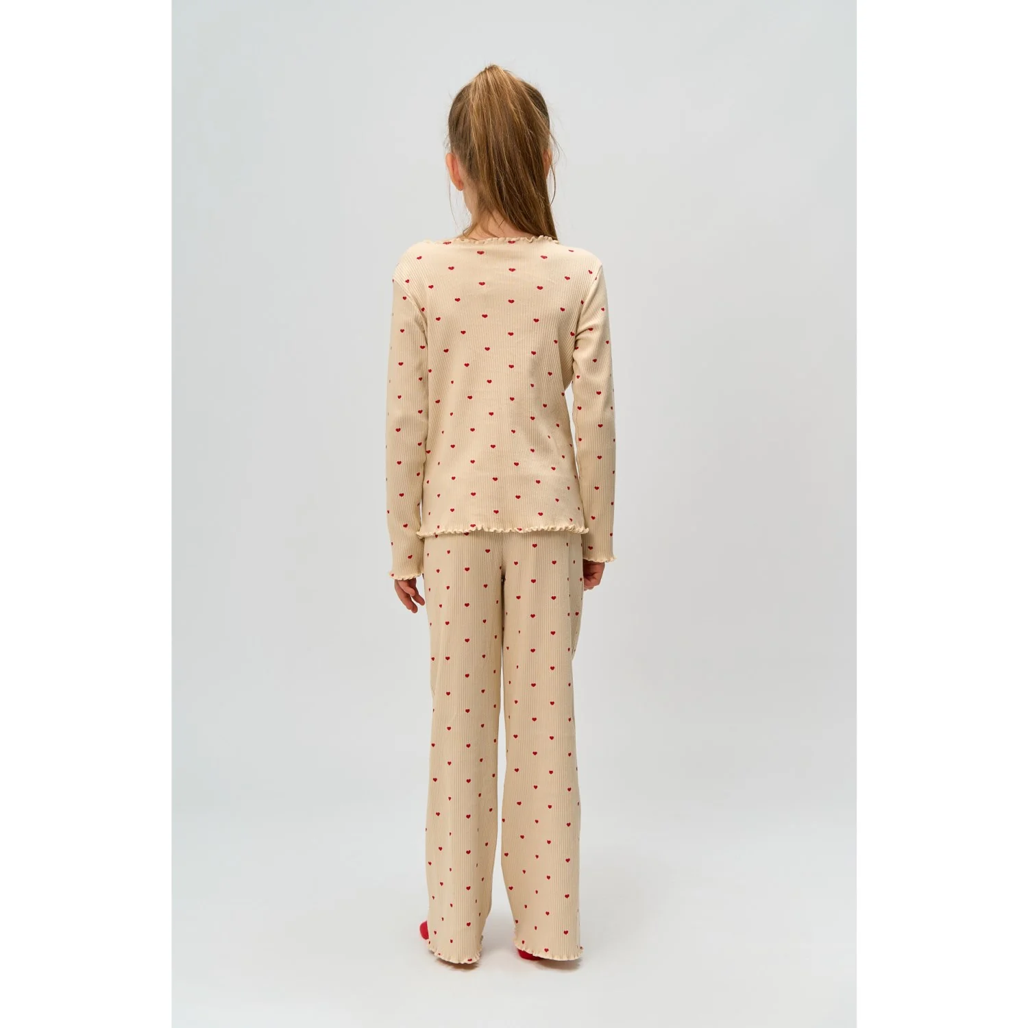The New Gardenia AOP Holiday Heart Rib Night Set - Image 8