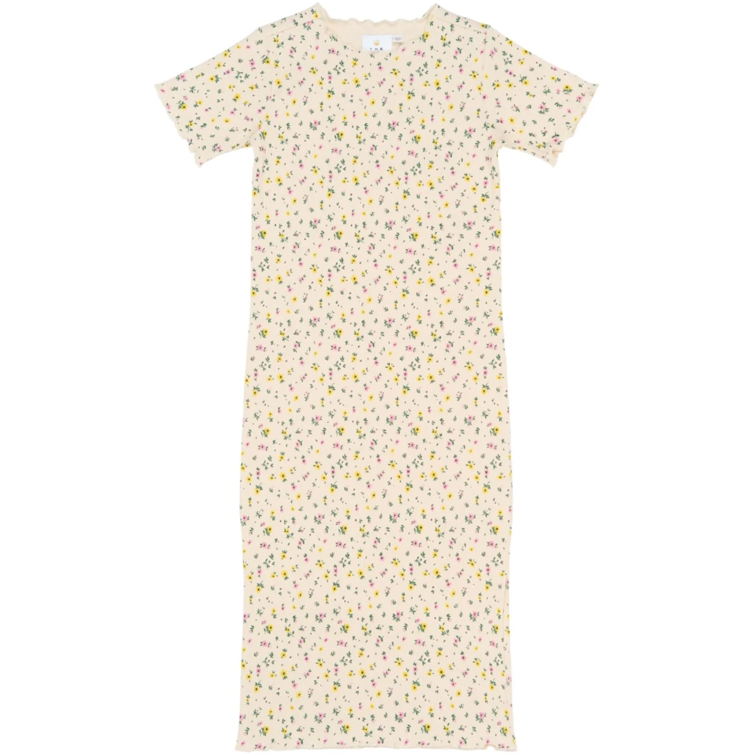 The New Gardenia Aop Tnsummer S_S Long Rib Dress