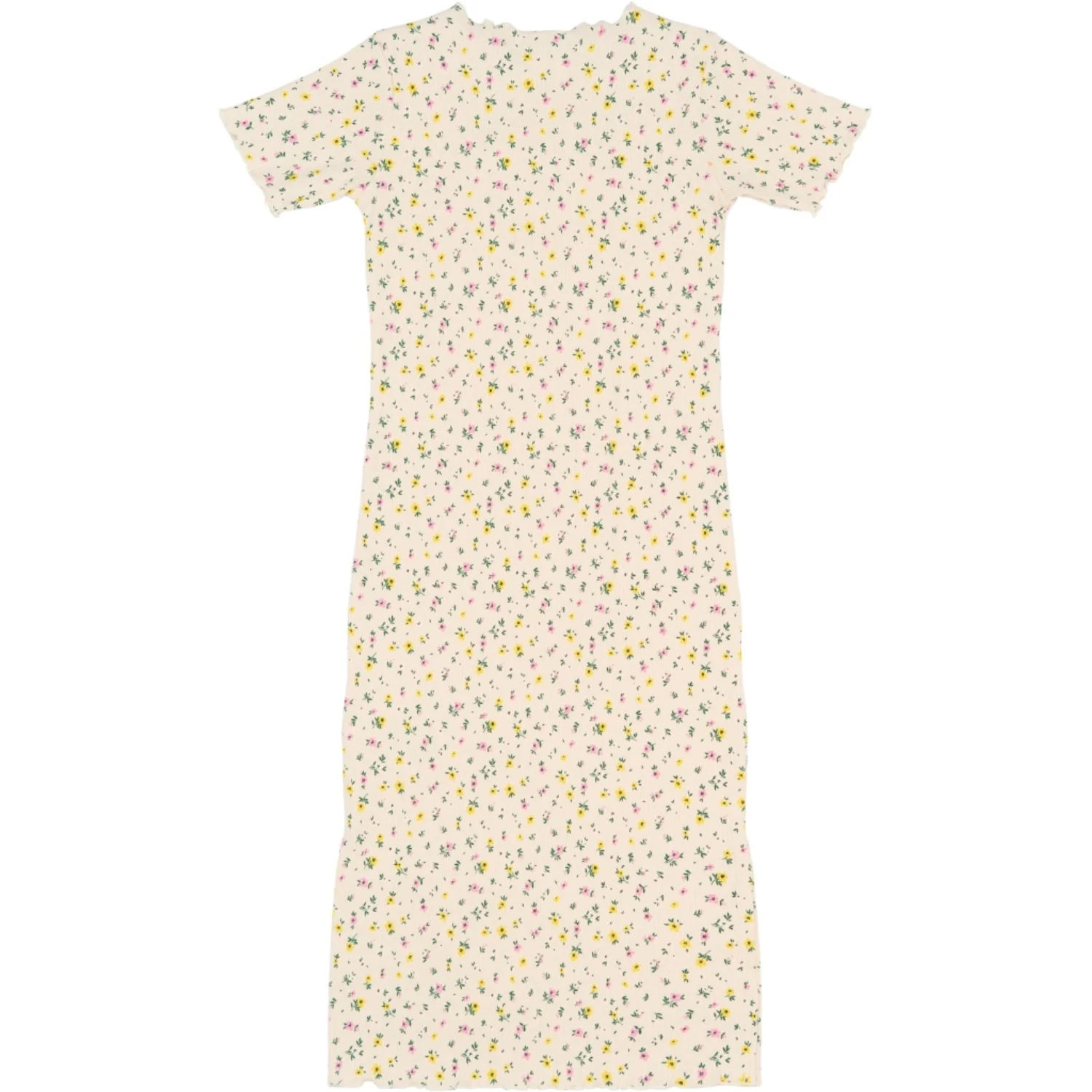 The New Gardenia Aop Tnsummer S_S Long Rib Dress - Image 4