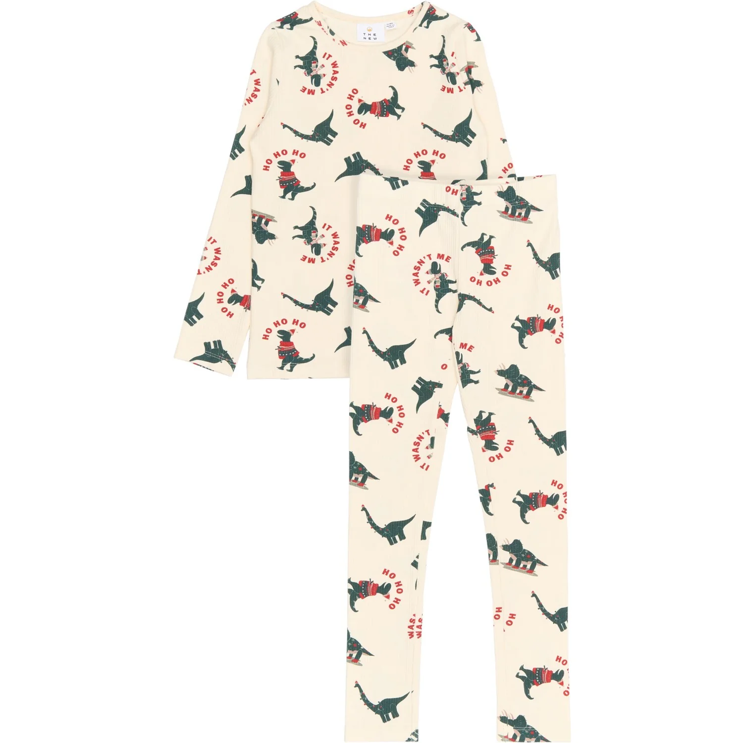 The New Gardenia Dino AOP Holiday Rib Night Set