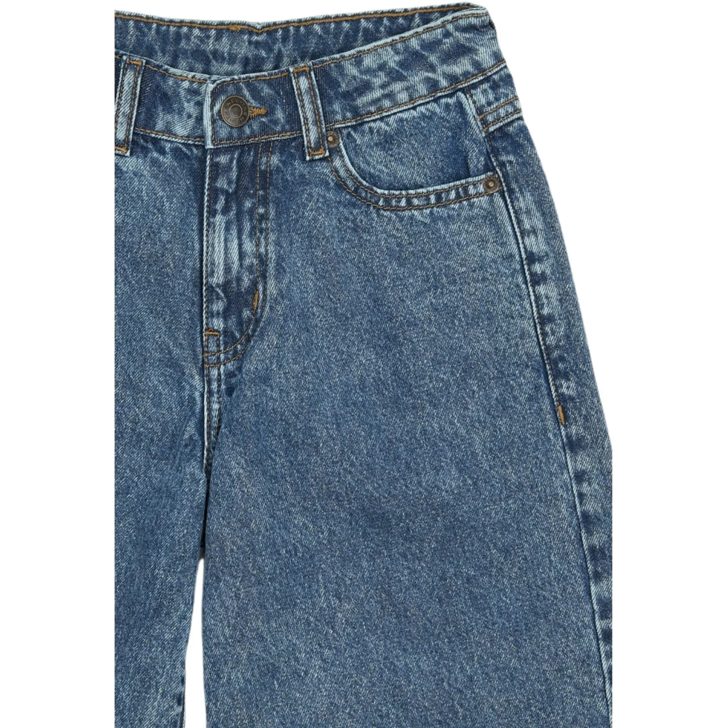 The New Light Blue Denim Tnsvende Long Baggy Fit Denim Shorts - Image 2
