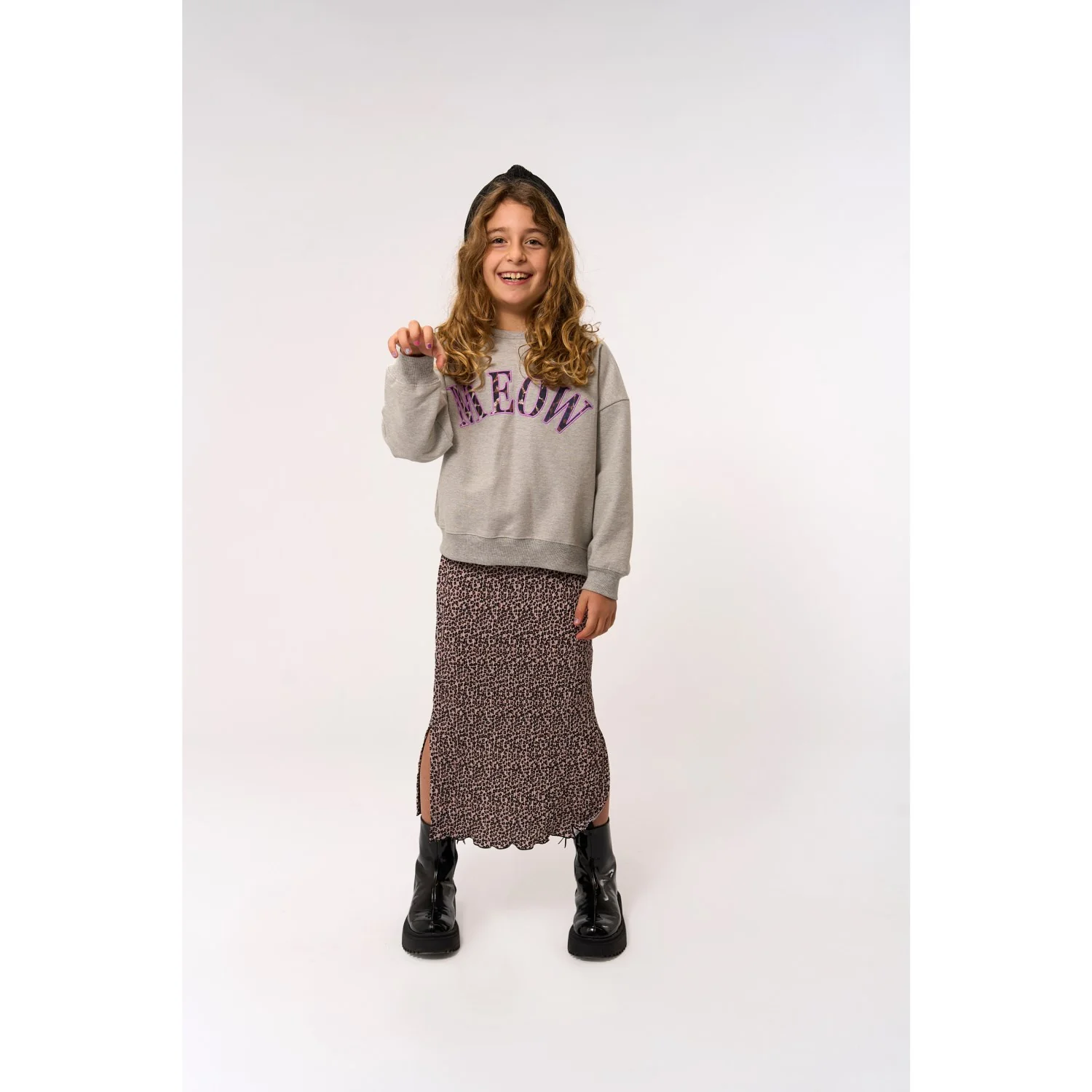 The New Light Grey Melange TNPolina OS Sweatshirt - Image 3
