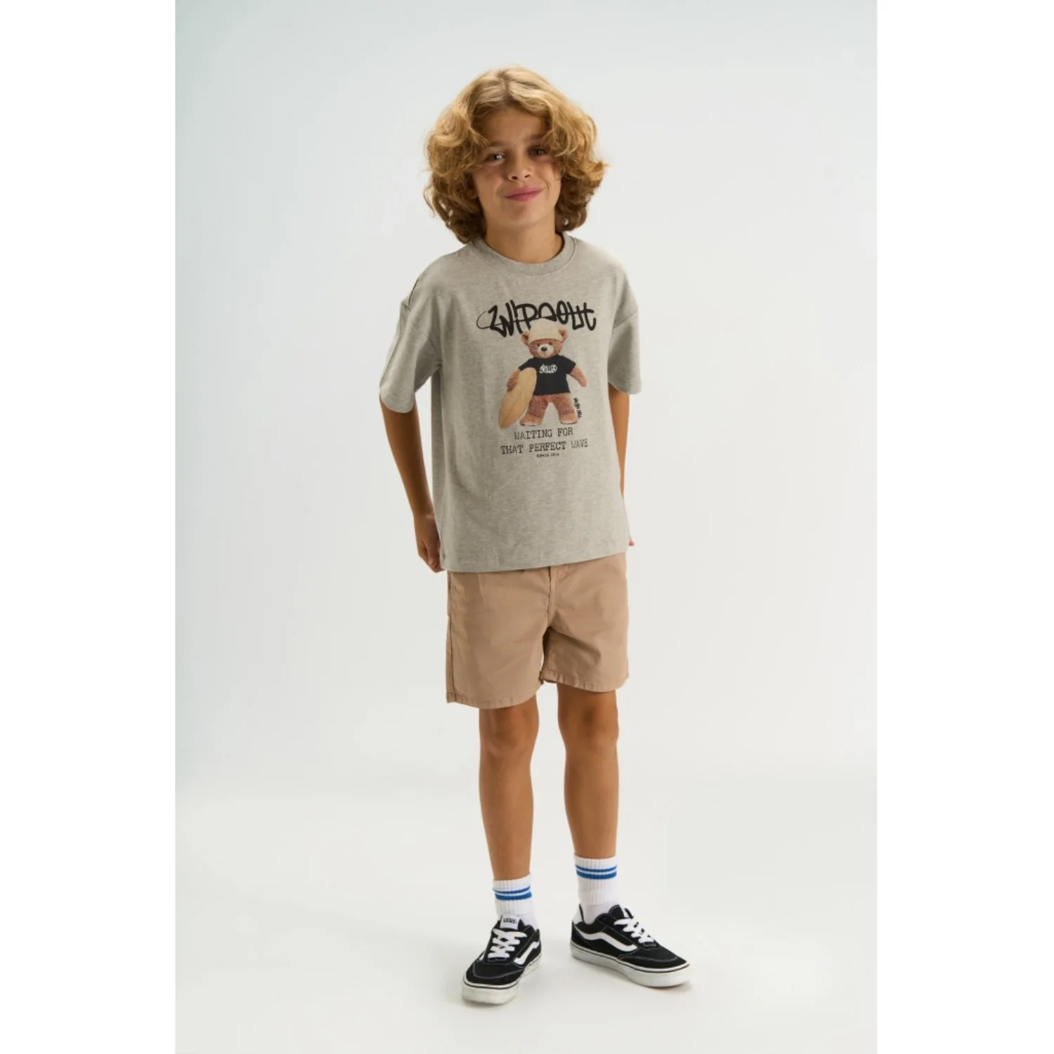 The New Light Grey Melange Tnteddy Os S_S Tee - Image 2