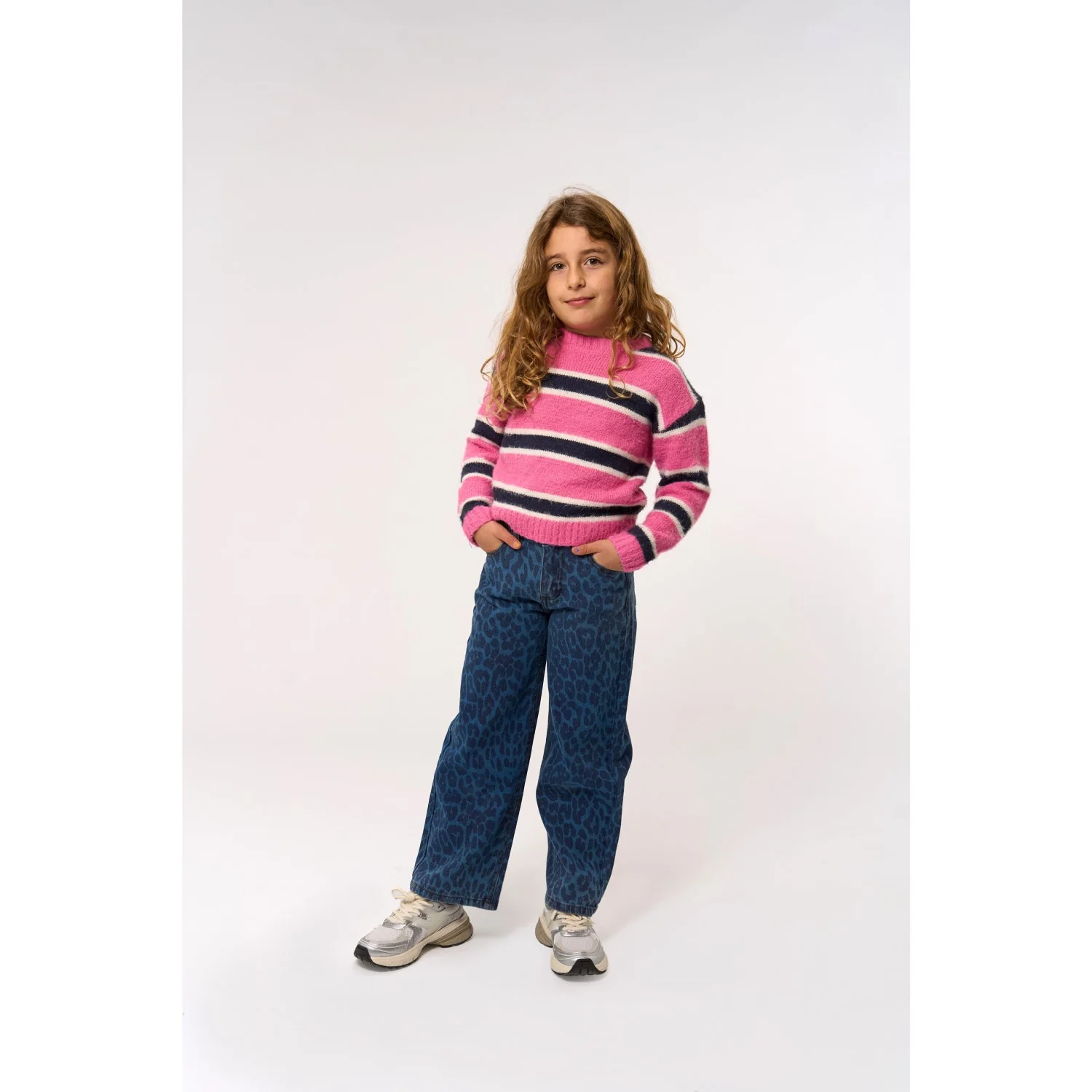 The New Medium Blue Denim AOP TNPrima Wide Jeans - Image 2