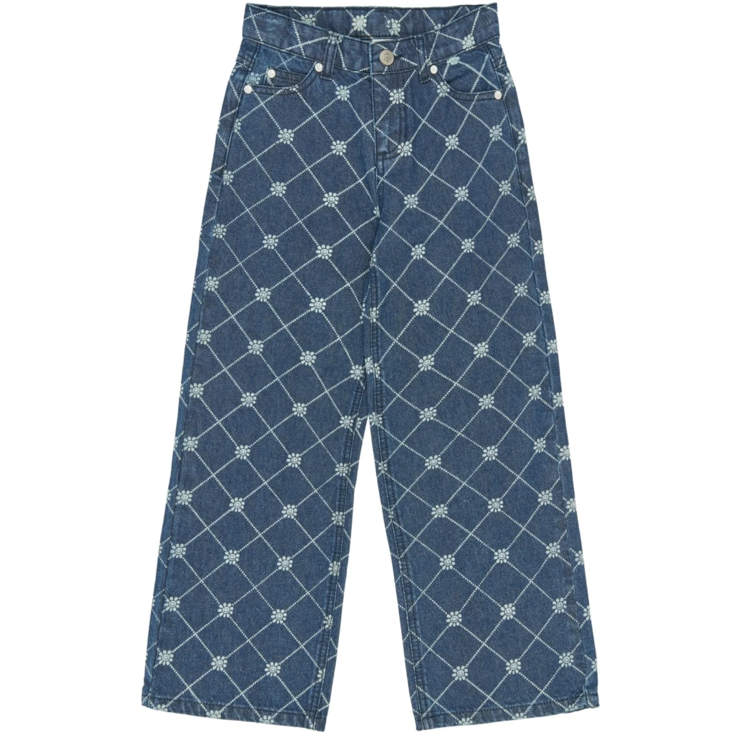 The New Medium Blue Denim Tnstine Wide Fit Jeans
