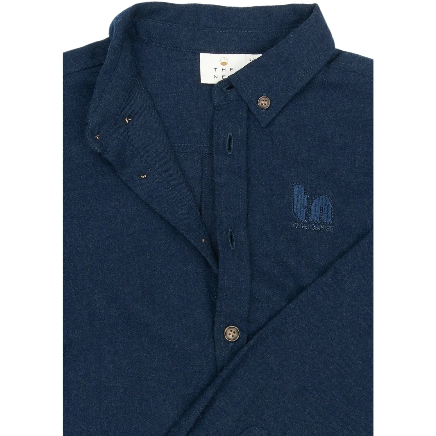 The New Navy Blazer Melange Rick L_S Shirt - Image 6